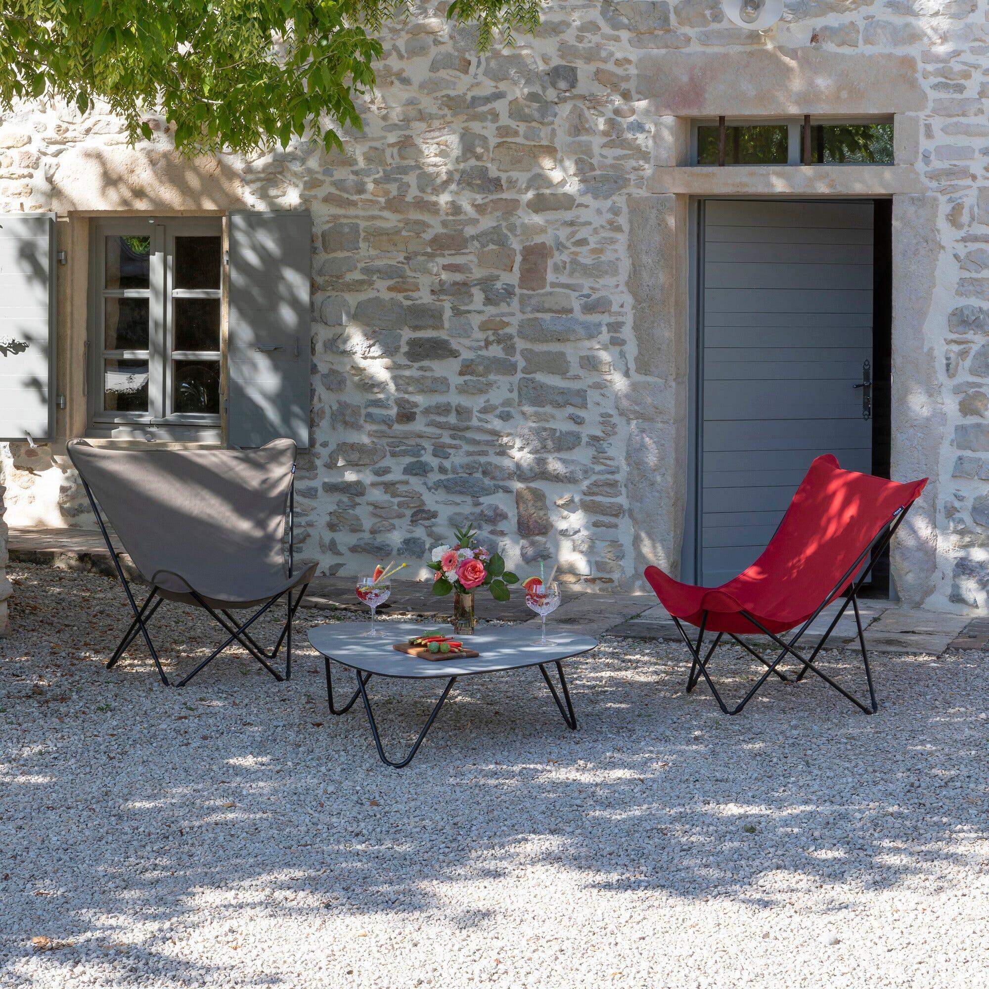 Fauteuil papillon grande largeur - POP UP XL - Marron - Lafuma Mobilier 7/7