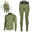 Lenjerie termică unisex 4FIZJO verde set - tricou + pantaloni