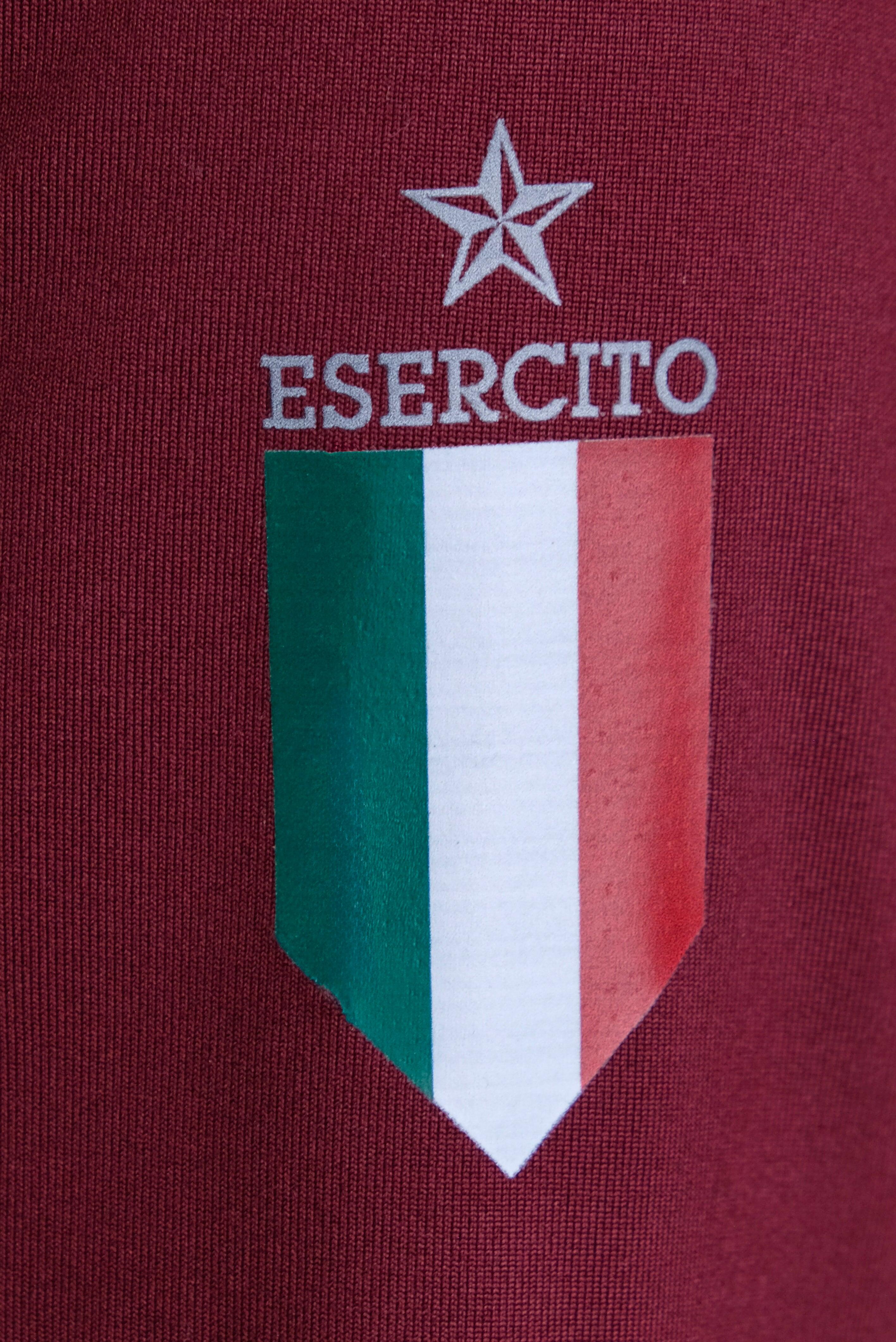 Felpa Esercito training a maniche lunghe bordeaux uomo 3/4