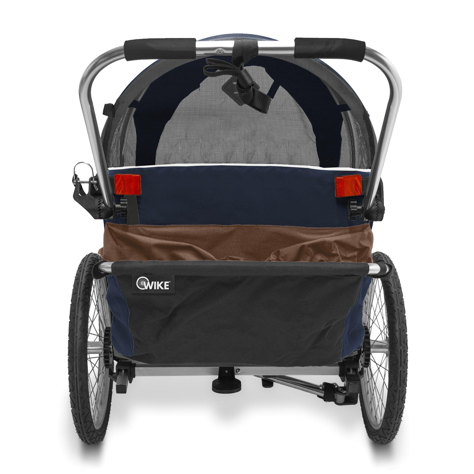 Wike Fietskar Special Needs - Groot (wandelen en joggen) blauw/bruin 7/7