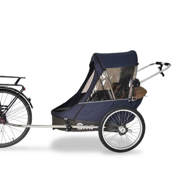 Wike Fietskar Special Needs - Groot (wandelen en joggen) blauw/bruin