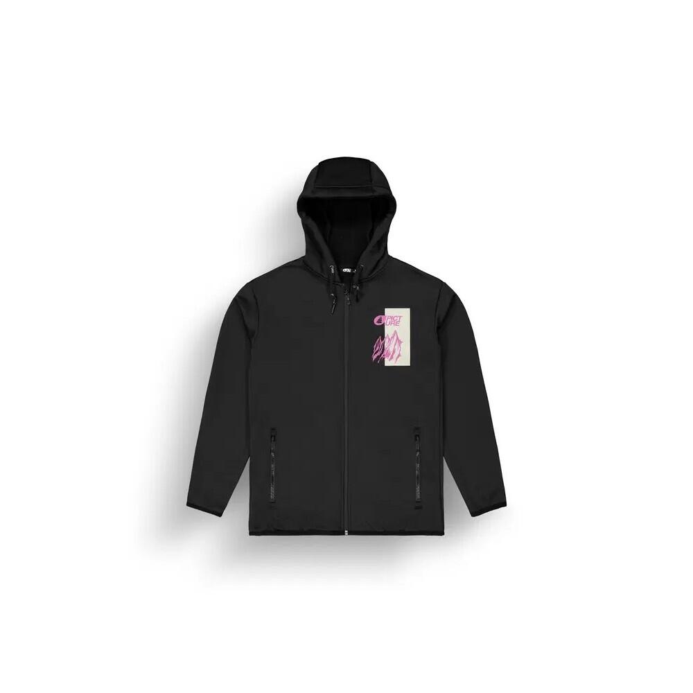 PICTURE Sweat à capuche technique zippé homme PARK - BLACK 2/7