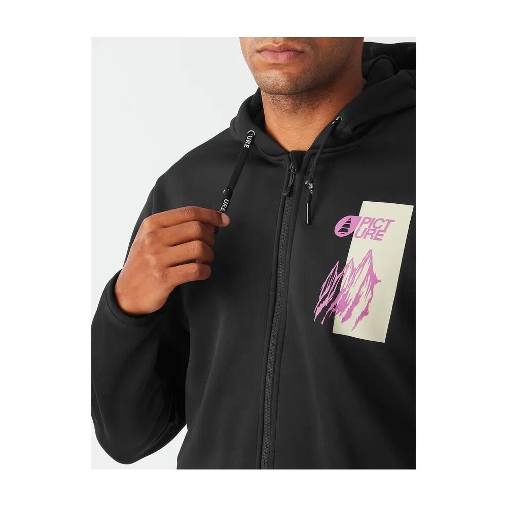 PICTURE Sweat à capuche technique zippé homme PARK - BLACK 7/7