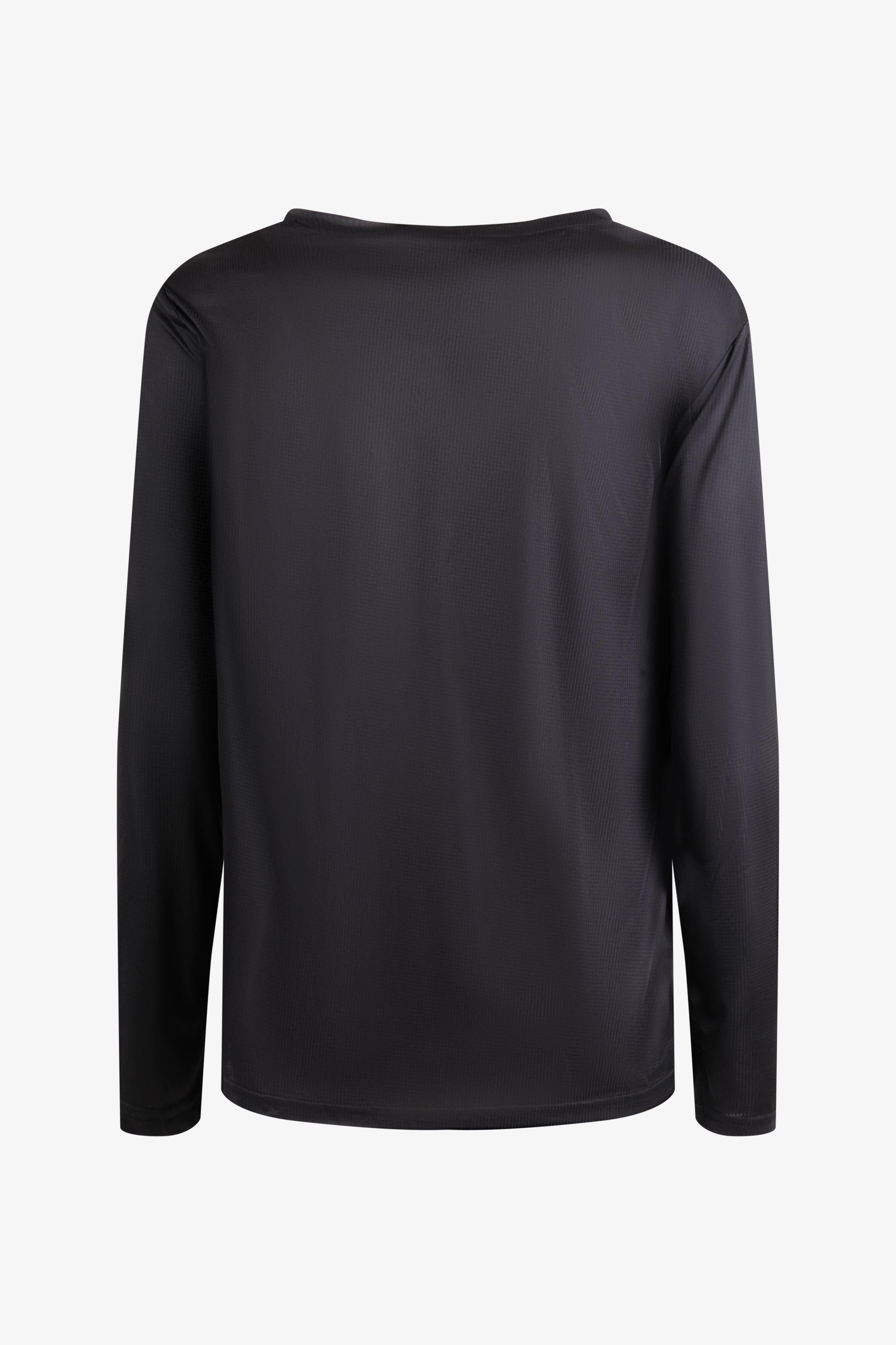 T-shirt Esercito training a maniche lunghe nera uomo 2/4
