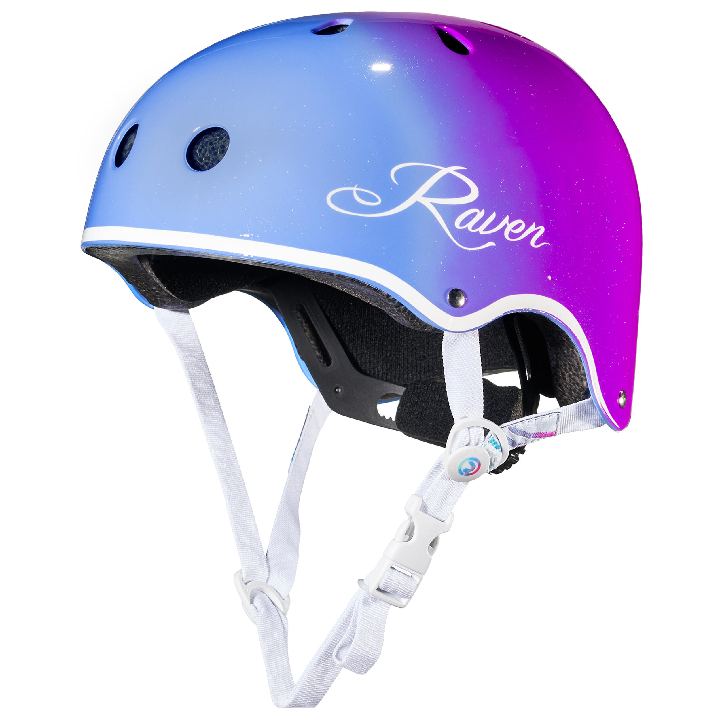 Fietshelm, skateboardhelm voor kinderen en volwassenen Essto Blauw/Violet 3/7