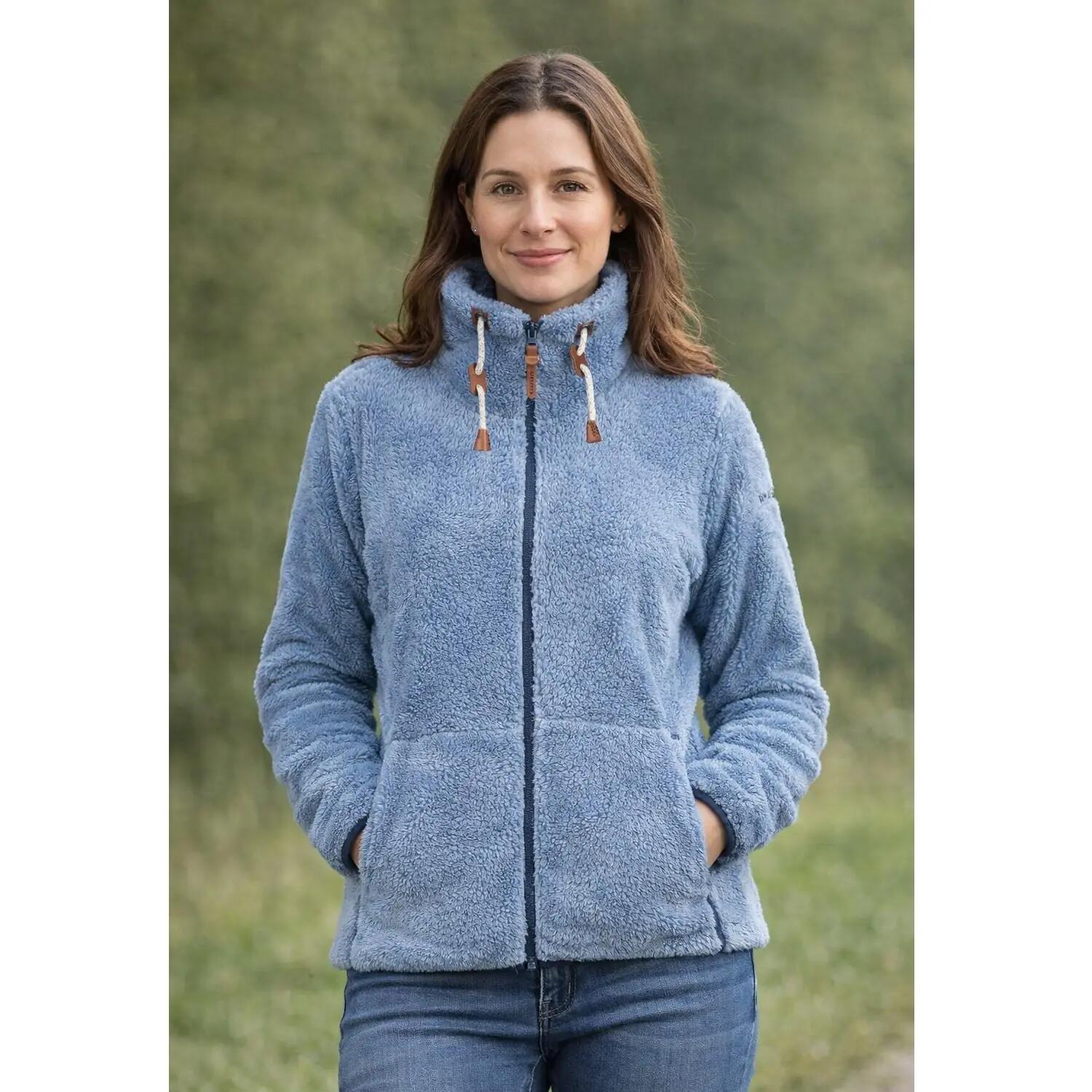 Icepeak Colony Teddy Fleecejacke Damen Langhaarfleecejacke 5/6