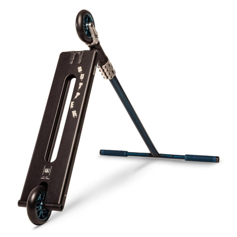 Trottinette freestyle custom URBANARTT Street Black/Raw/Blue 3/3