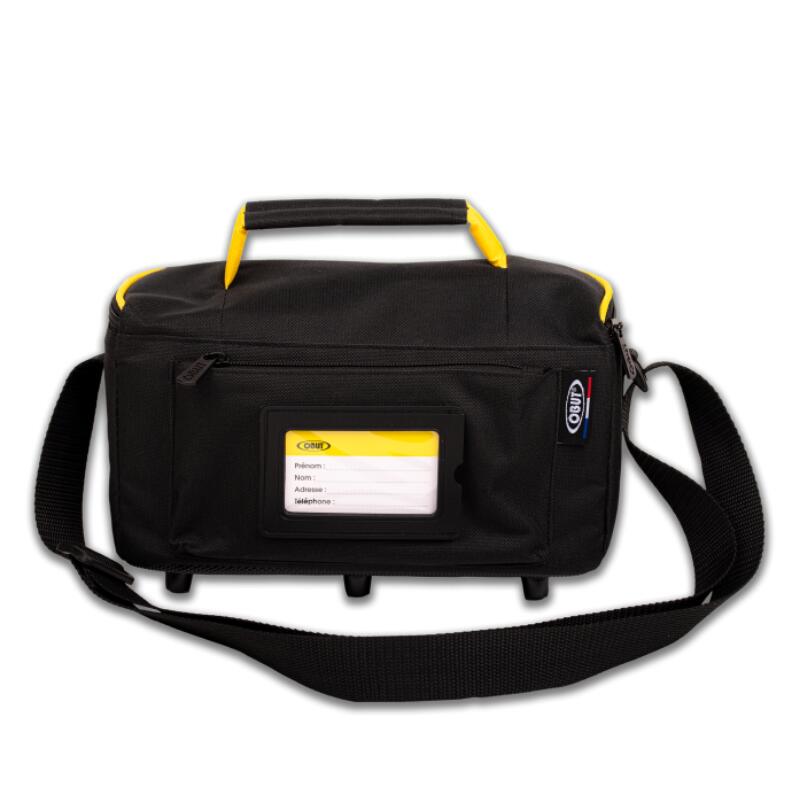Sac reporter 3 boules Noir/Jaune pétanque OBUT 3/5
