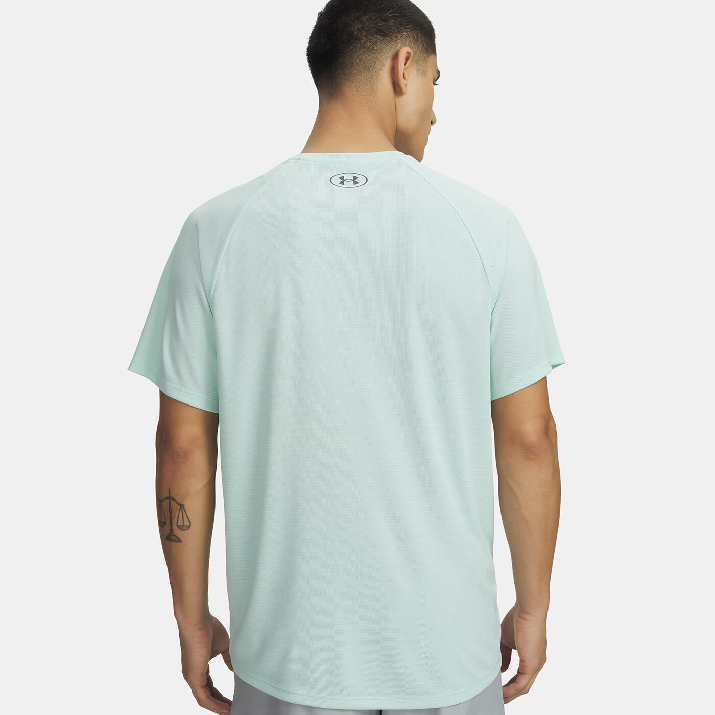 T-shirt UA Tech™ texturé pour homme Under Armour Vert menthe 2/4