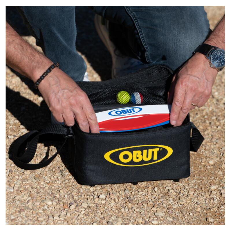 Sac reporter 3 boules Noir/Jaune pétanque OBUT 4/5