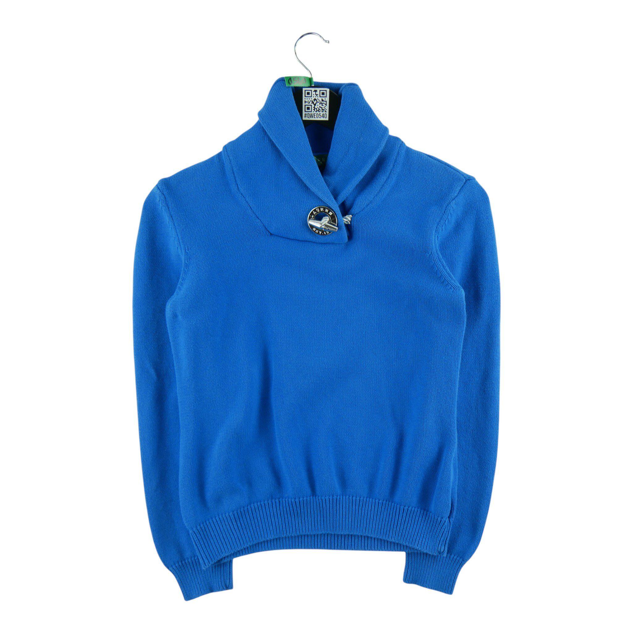 RALPH LAUREN Reconditionné - Pull Femme Bleu - Très Bon État