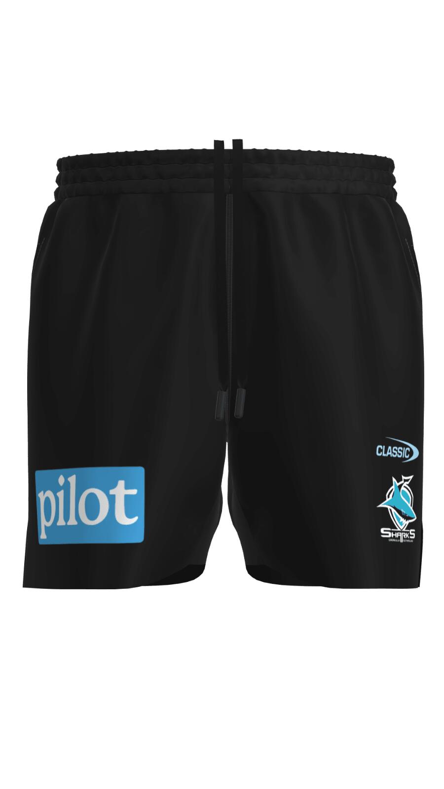 NRL 2023 Training Shorts - Cronulla Sharks - YOUTH - Rugby League - CLASSIC