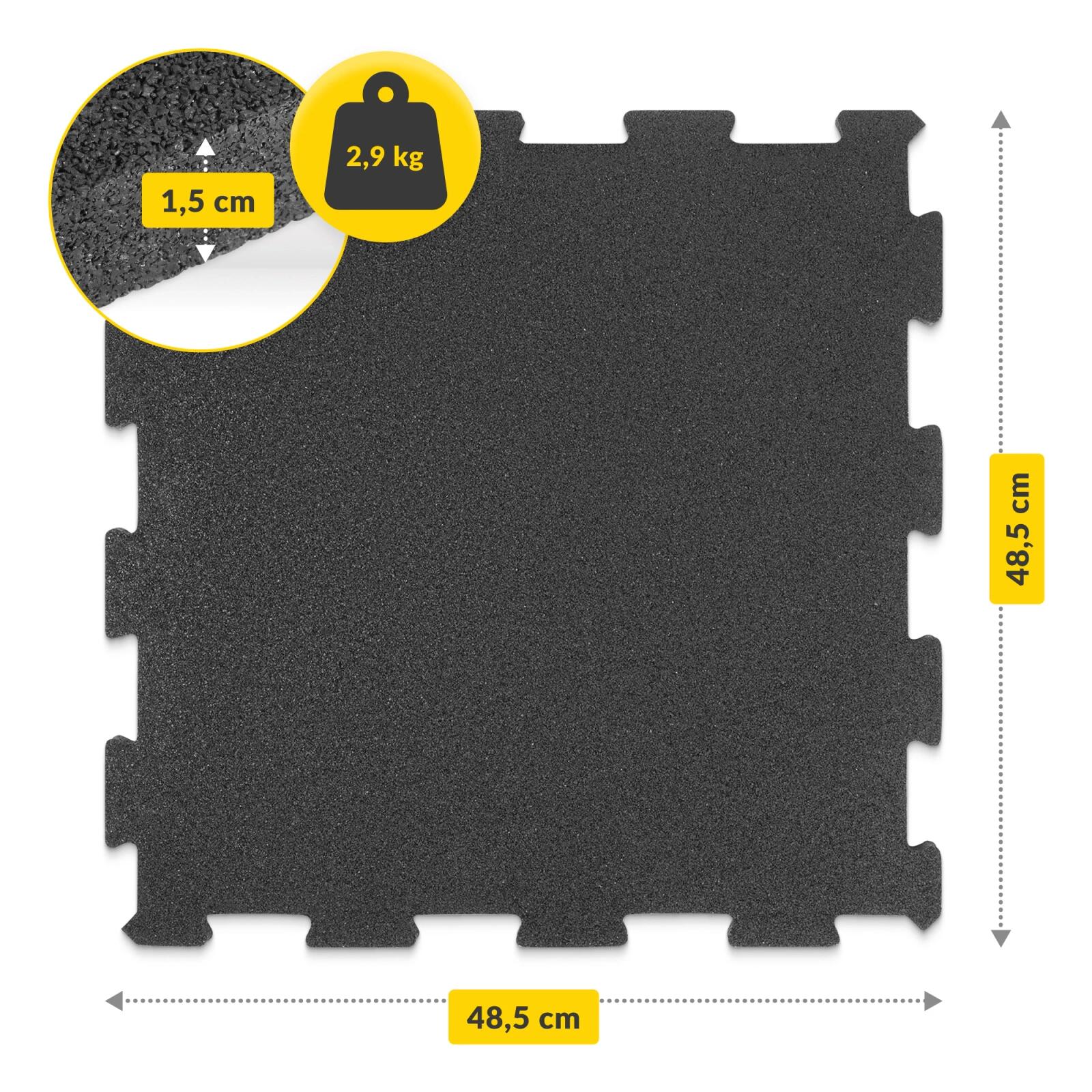 Gumová puzzle podložka 4 ks 48,5 × 48,5 4FIZJO 5/7