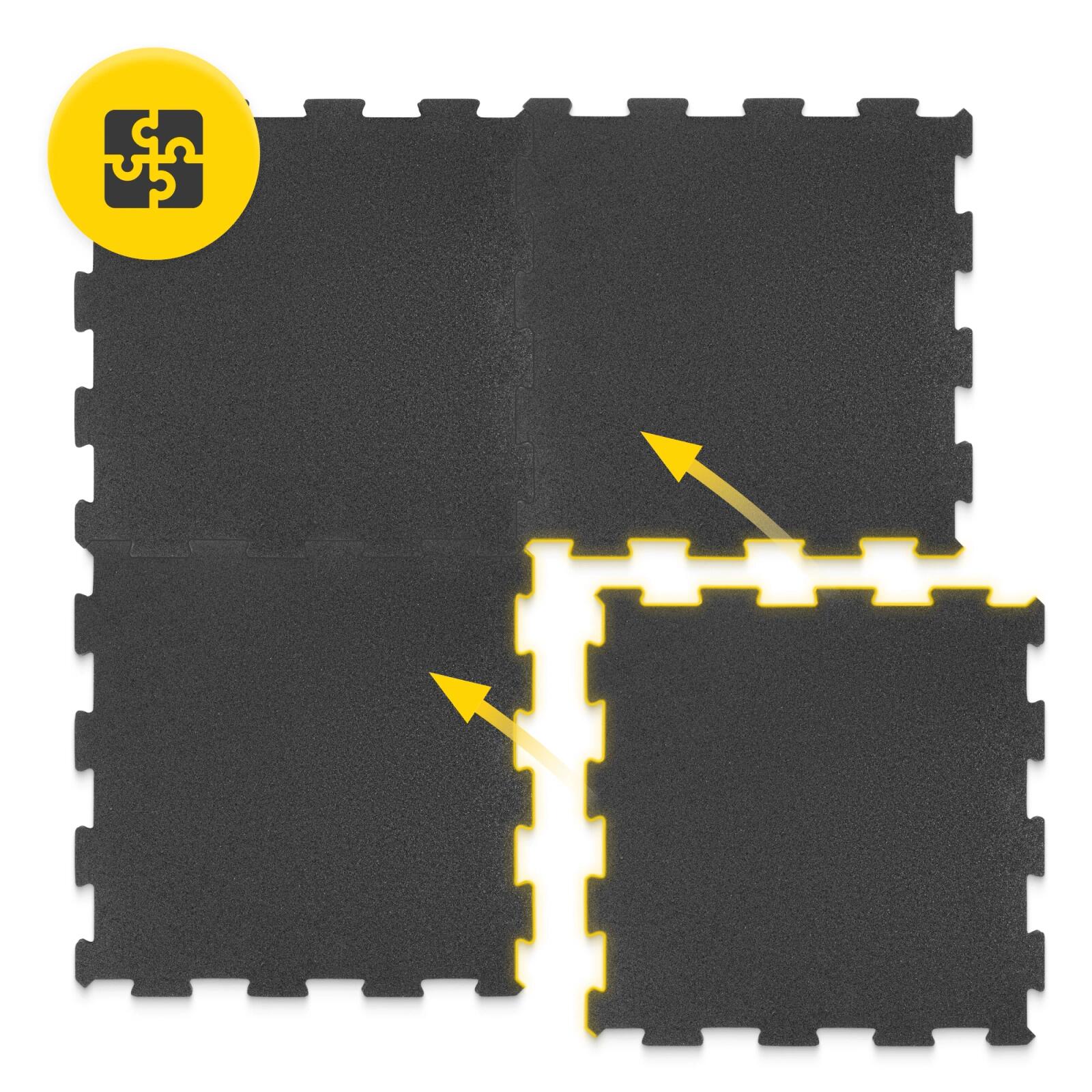 Gumová puzzle podložka 4 ks 48,5 × 48,5 4FIZJO 6/7