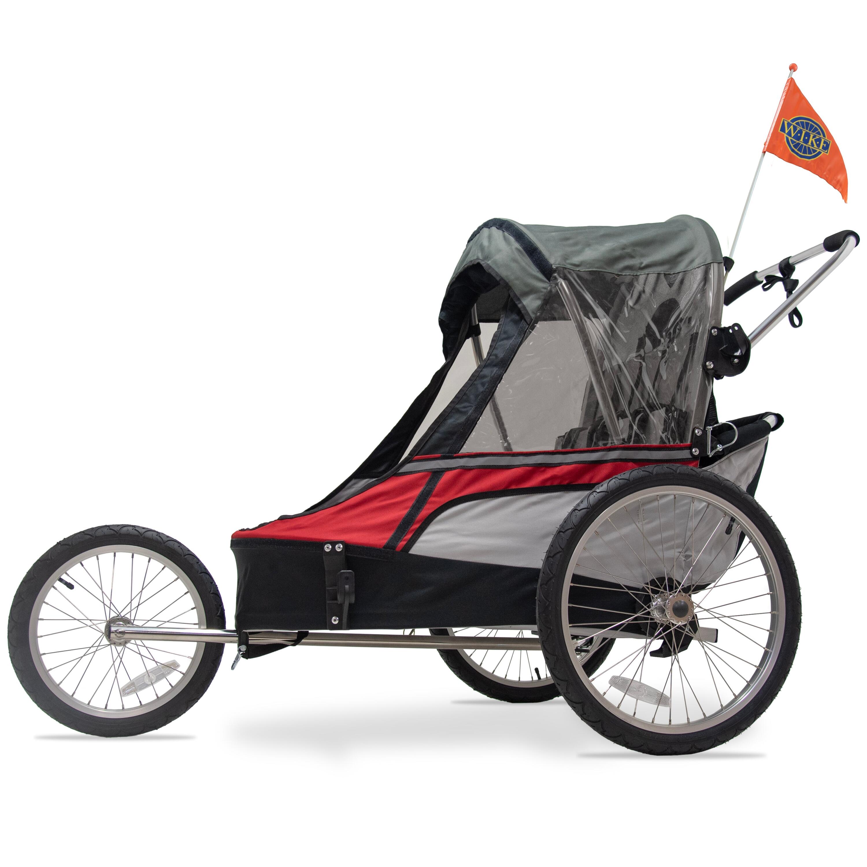 WIKE Premium Kinderfietsaanhanger – inclusief wandel- en joggingset 2/6