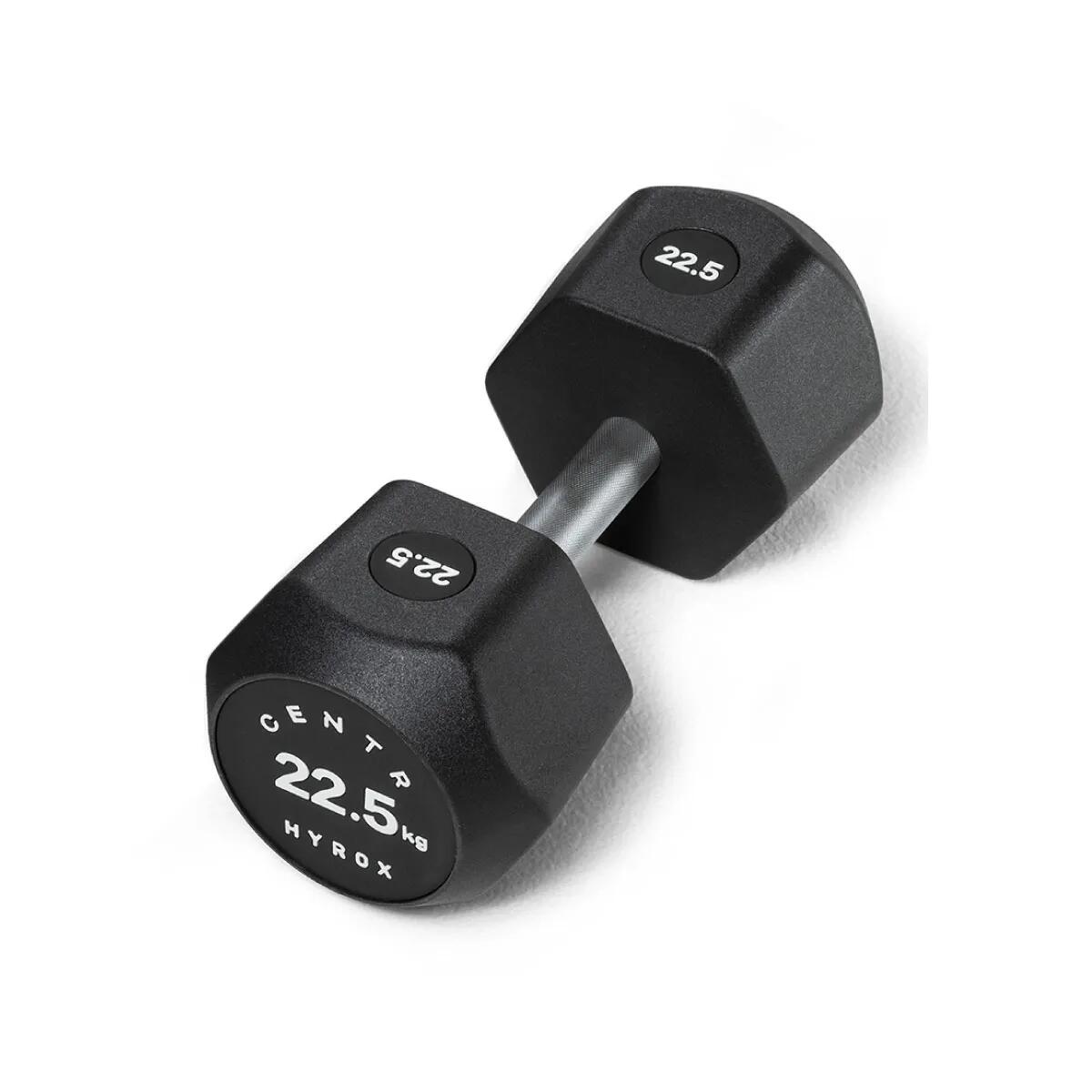 Centr - X Hyrox Urethane Dumbbell 22.5kg - Haltère - Noir - 22,5 Kg - Decathlon