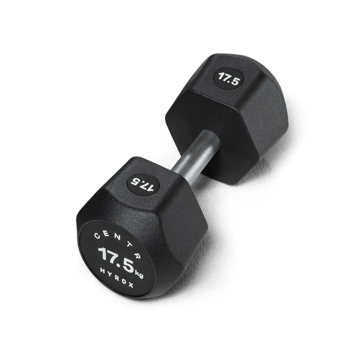 Centr - X Hyrox Urethane Dumbbell 17.5kg - Haltère - Noir - 17,5 Kg - Decathlon