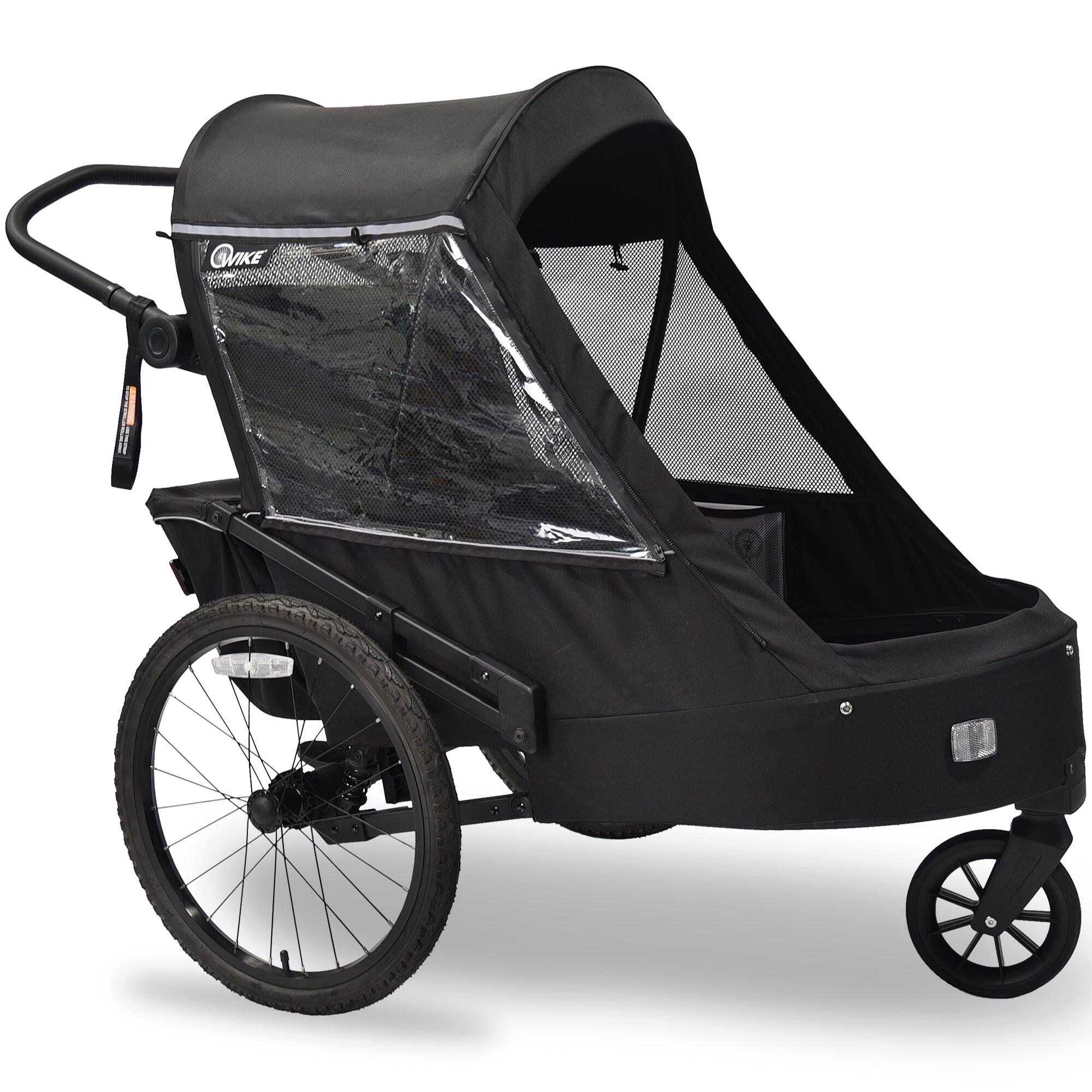 Premium Fahrradanhnger mit Federung  inklusive Kinderwagen- und  Jogger-Set | Decathlon