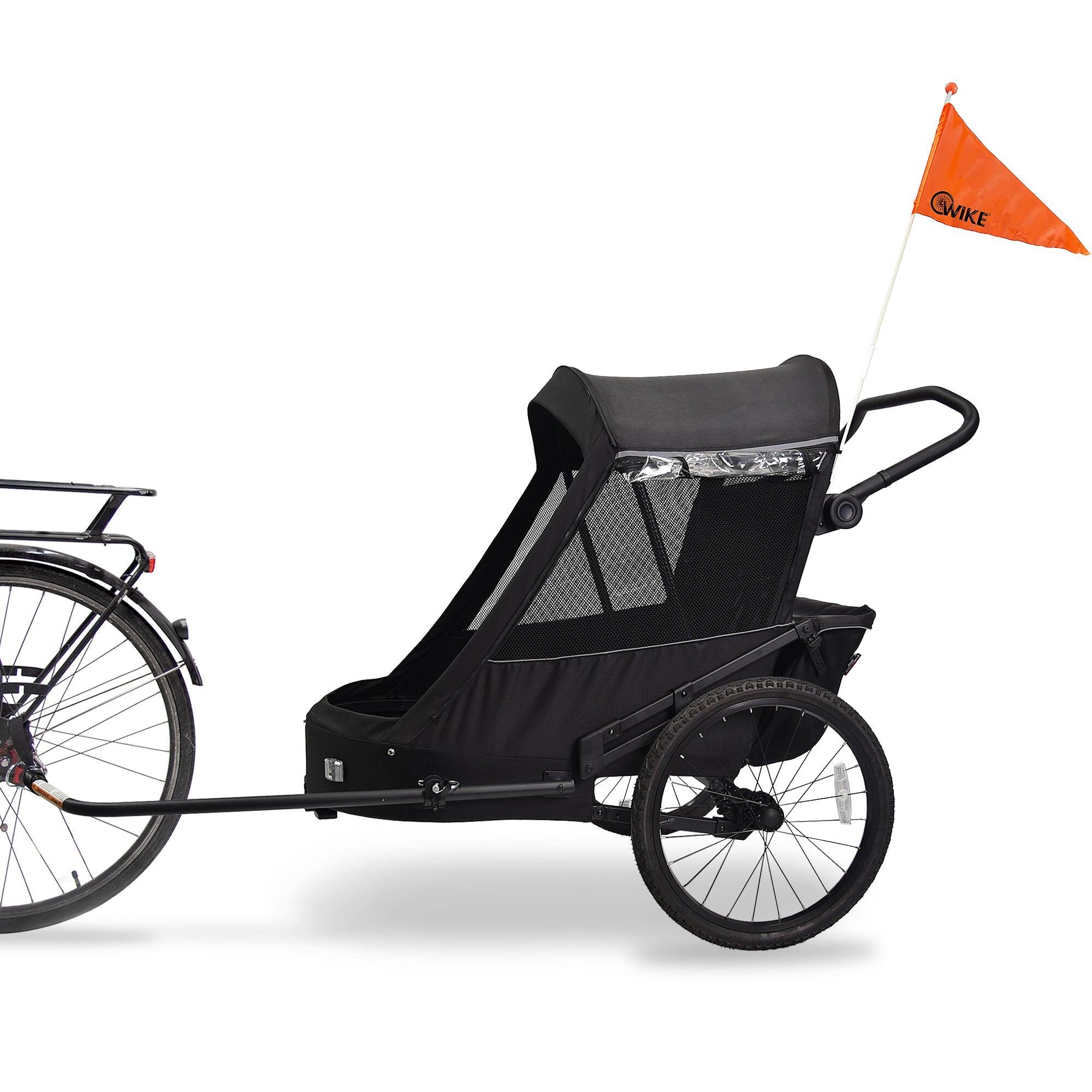 Premium Fahrradanhnger mit Federung  inklusive Kinderwagen- und  Jogger-Set | Decathlon