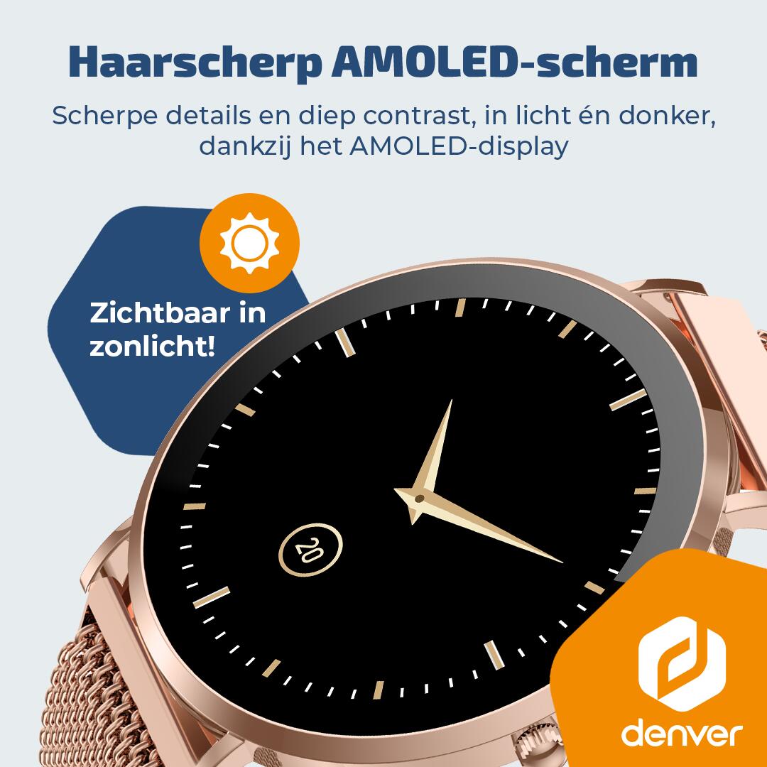 Smartwatch - Écran Amoled - 100+ modes sport - Cardiofréquencemètre - SWC394RO 2/7