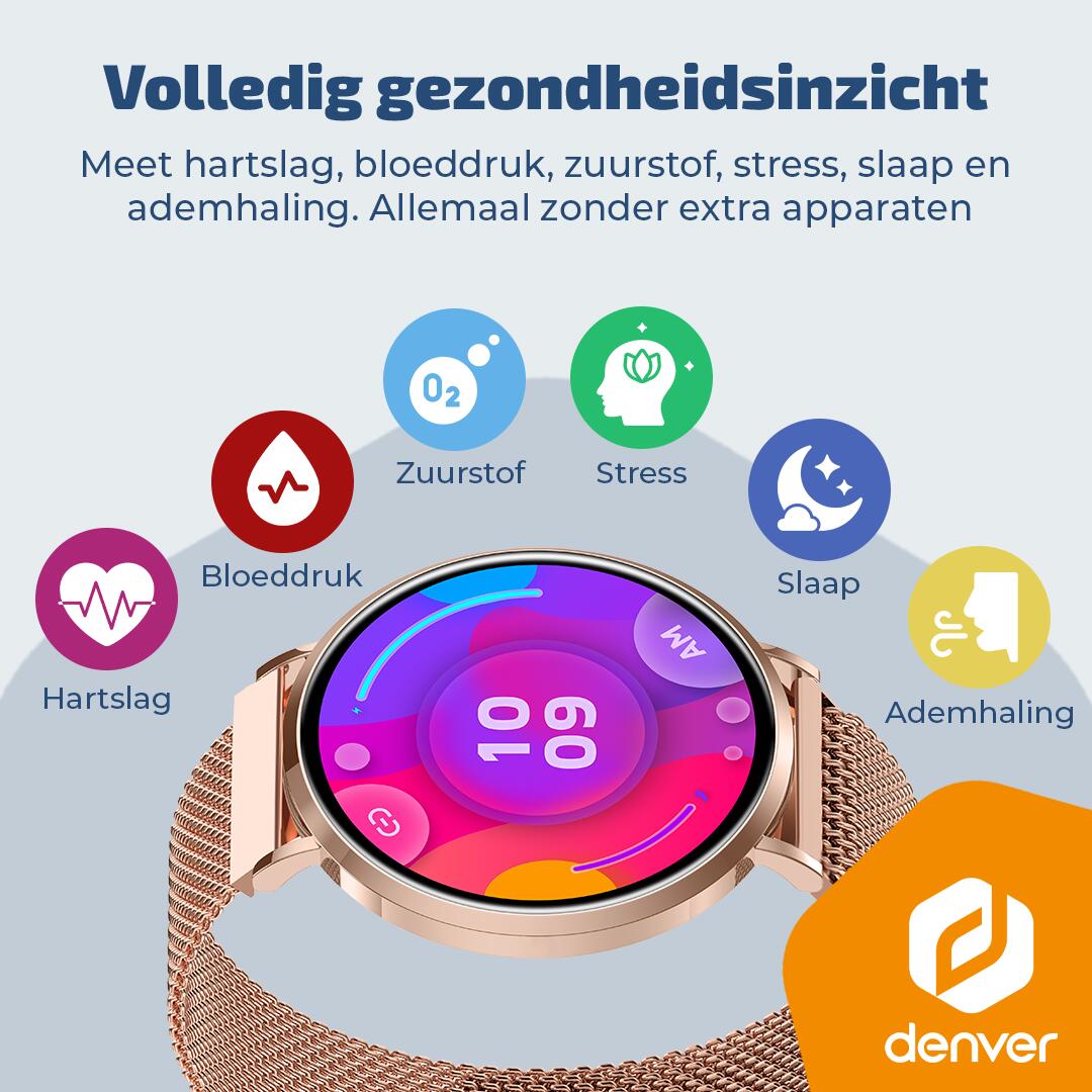 Smartwatch - Écran Amoled - 100+ modes sport - Cardiofréquencemètre - SWC394RO 5/7