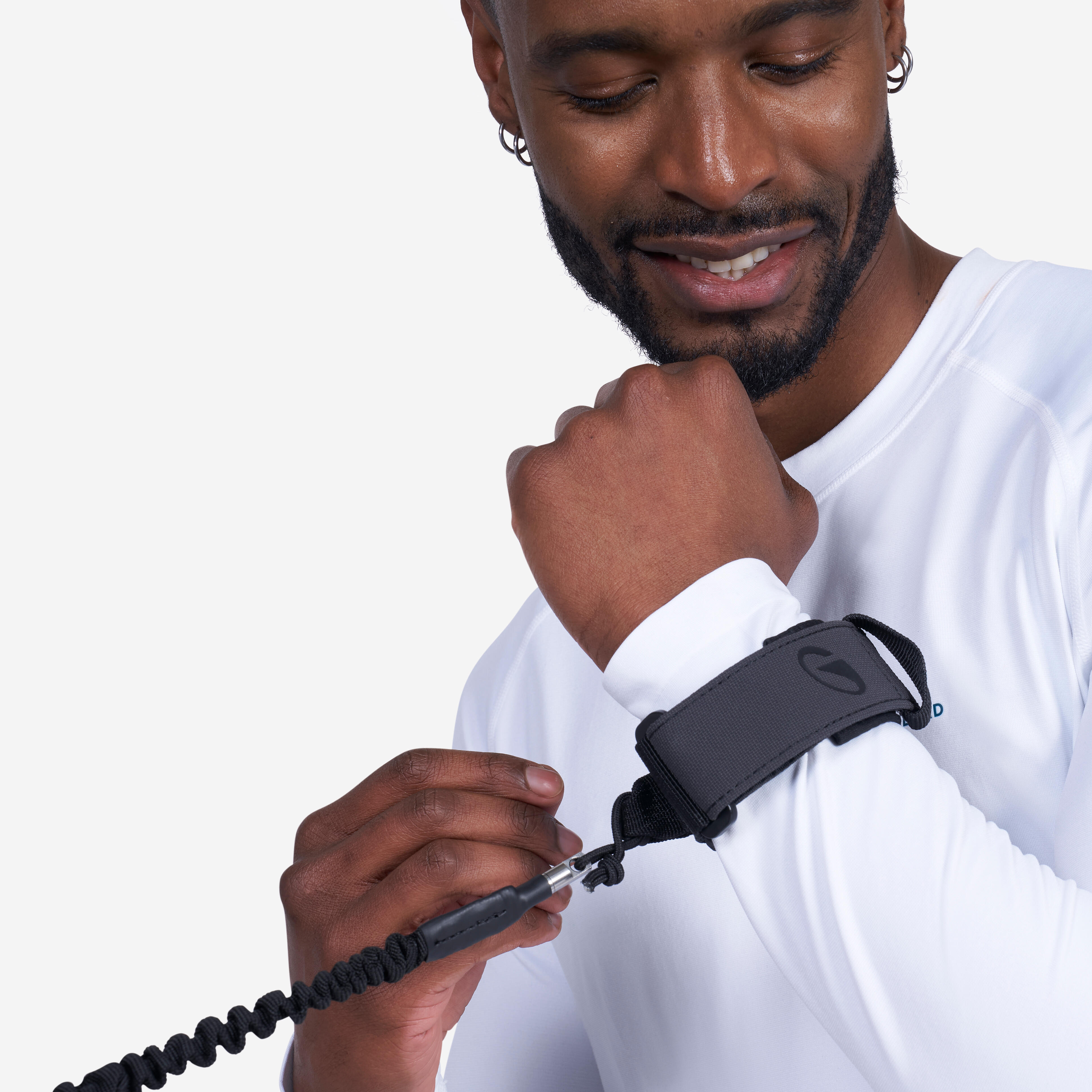 Decathlon - Seconde Vie - Leash Poignet De Wing Foil 220cm - Très Bon - Leash - Gris|incolore|noir - Taille Unique - Decathlon