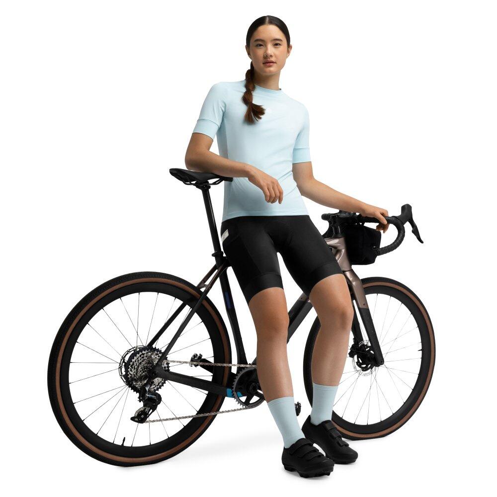T-shirt cyclisme gravel femme Homme et Femme Spugla-W Bleu 3/7
