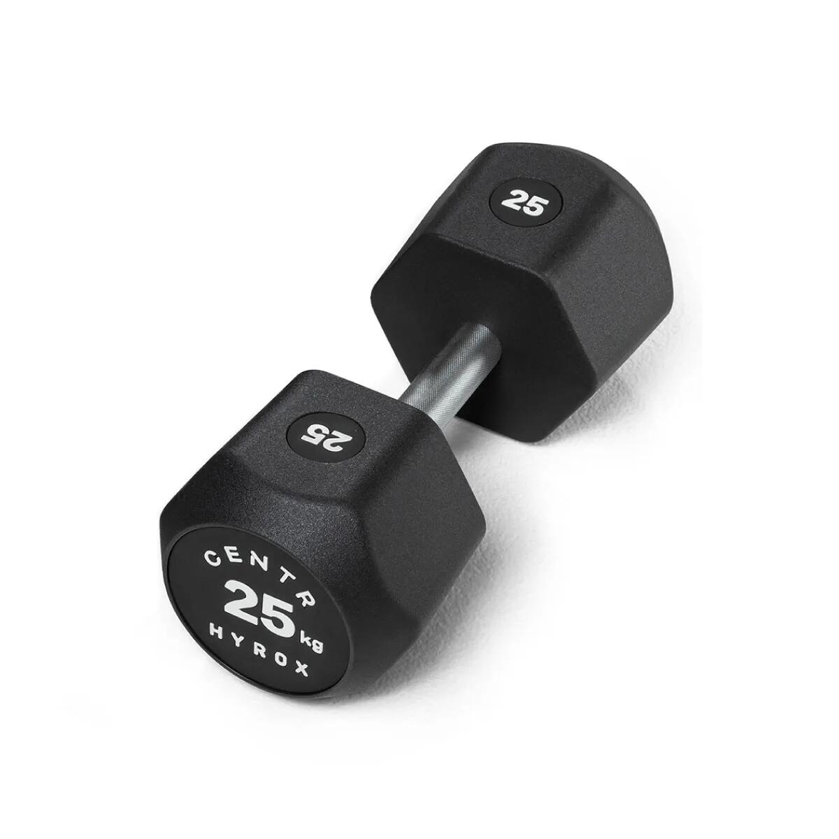 Centr - X Hyrox Urethane Dumbbell 25kg - Haltère - Noir - 25 Kg - Decathlon