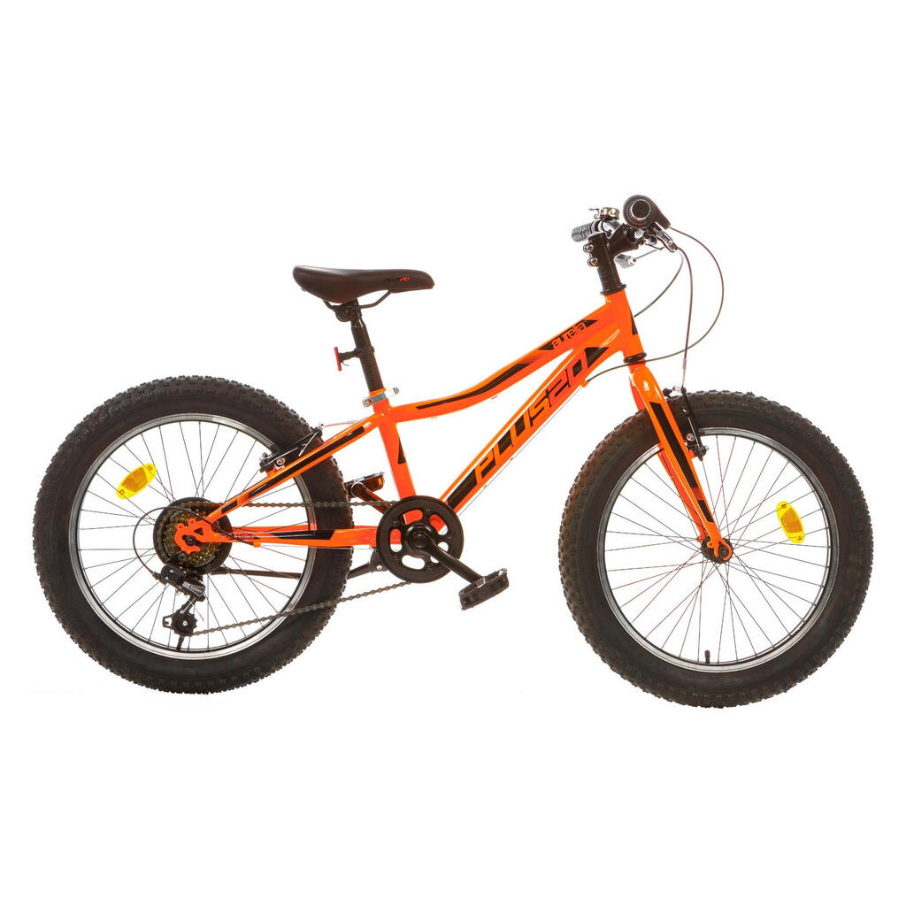Dino Bikes 20-Inch Plus Mountain Bike, Fluorescent Orange