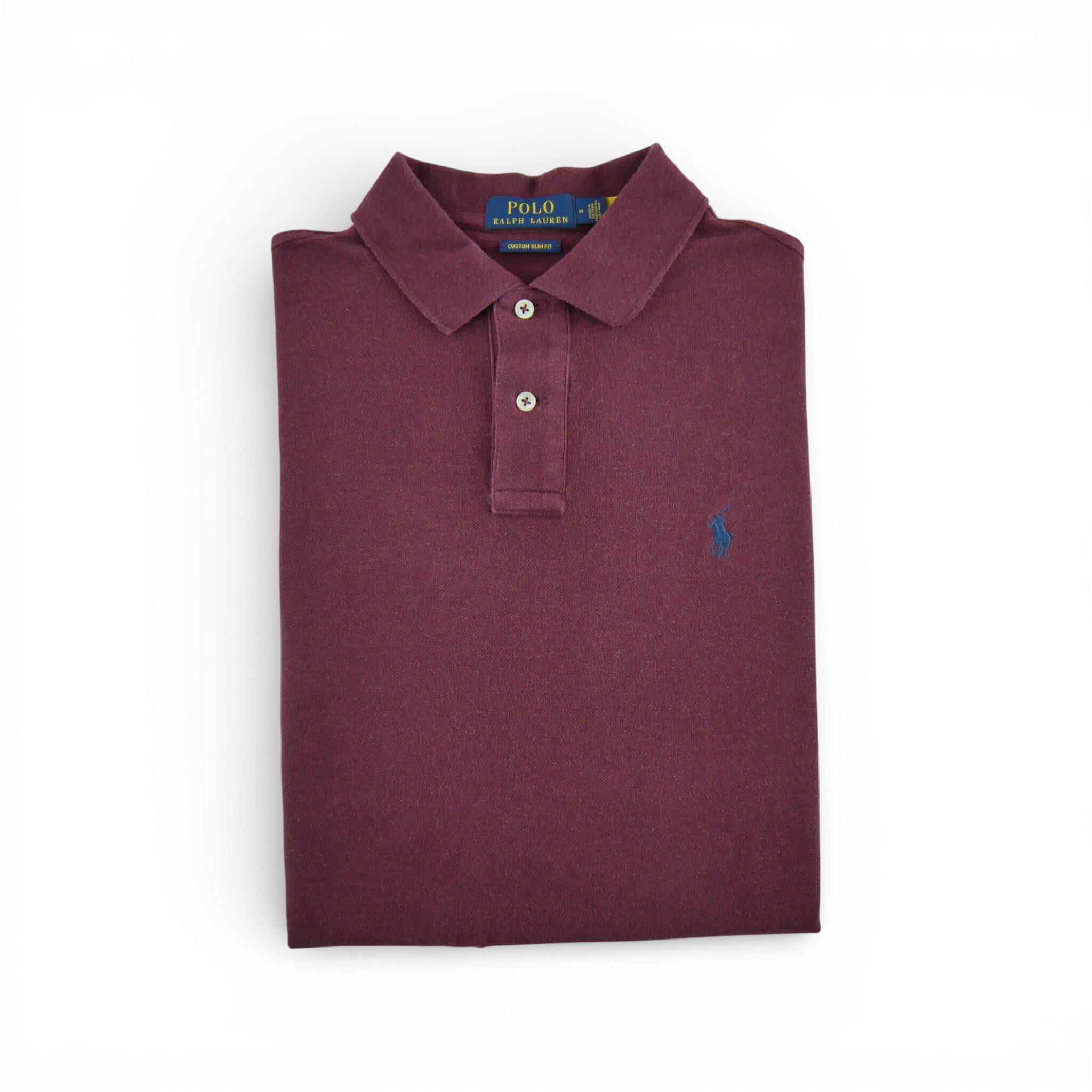 RALPH LAUREN Reconditionné - Polo manches courtes Homme Bordeaux - Excellent