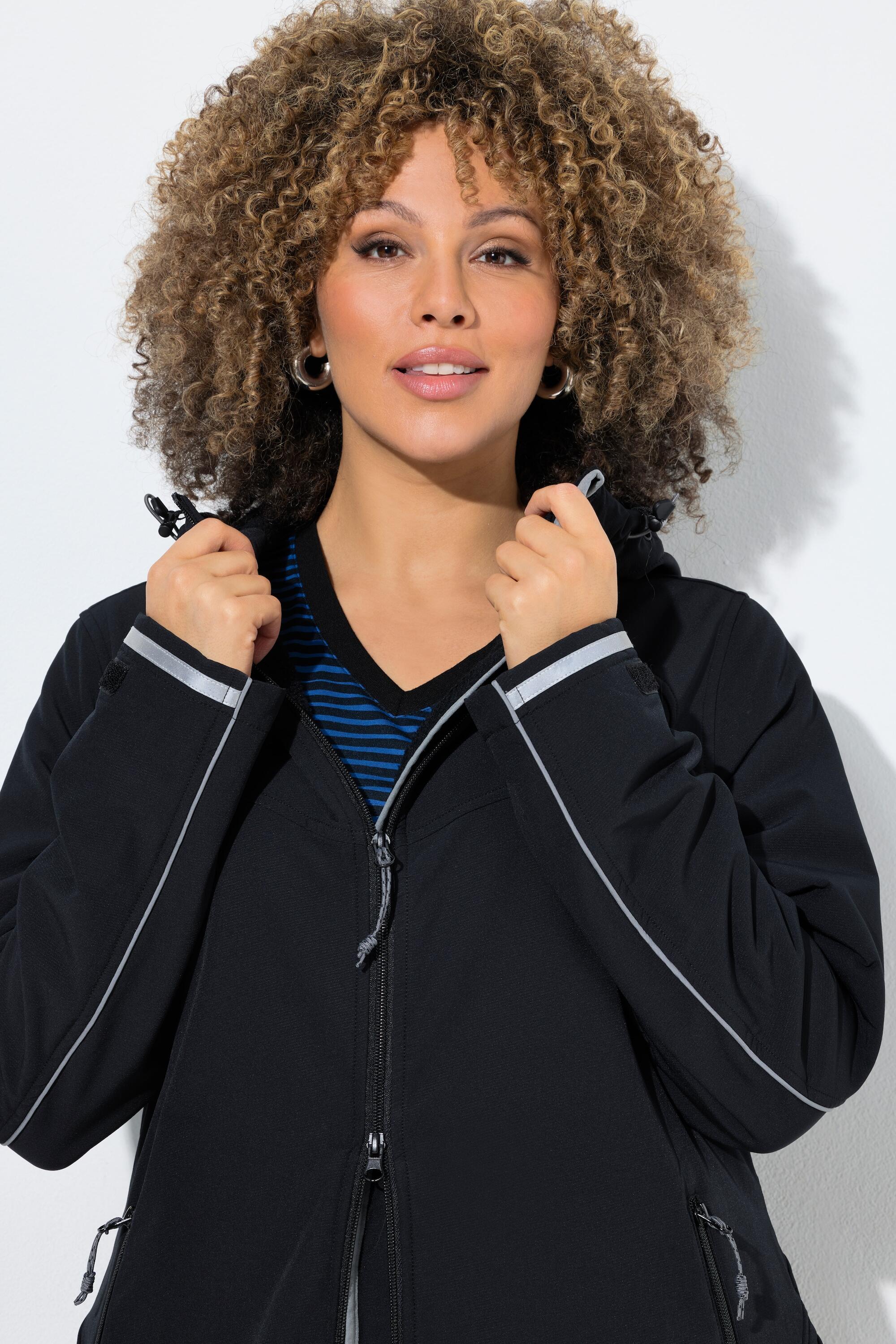 Femme Veste technique Softshell à capuche matière déperlante 5/7