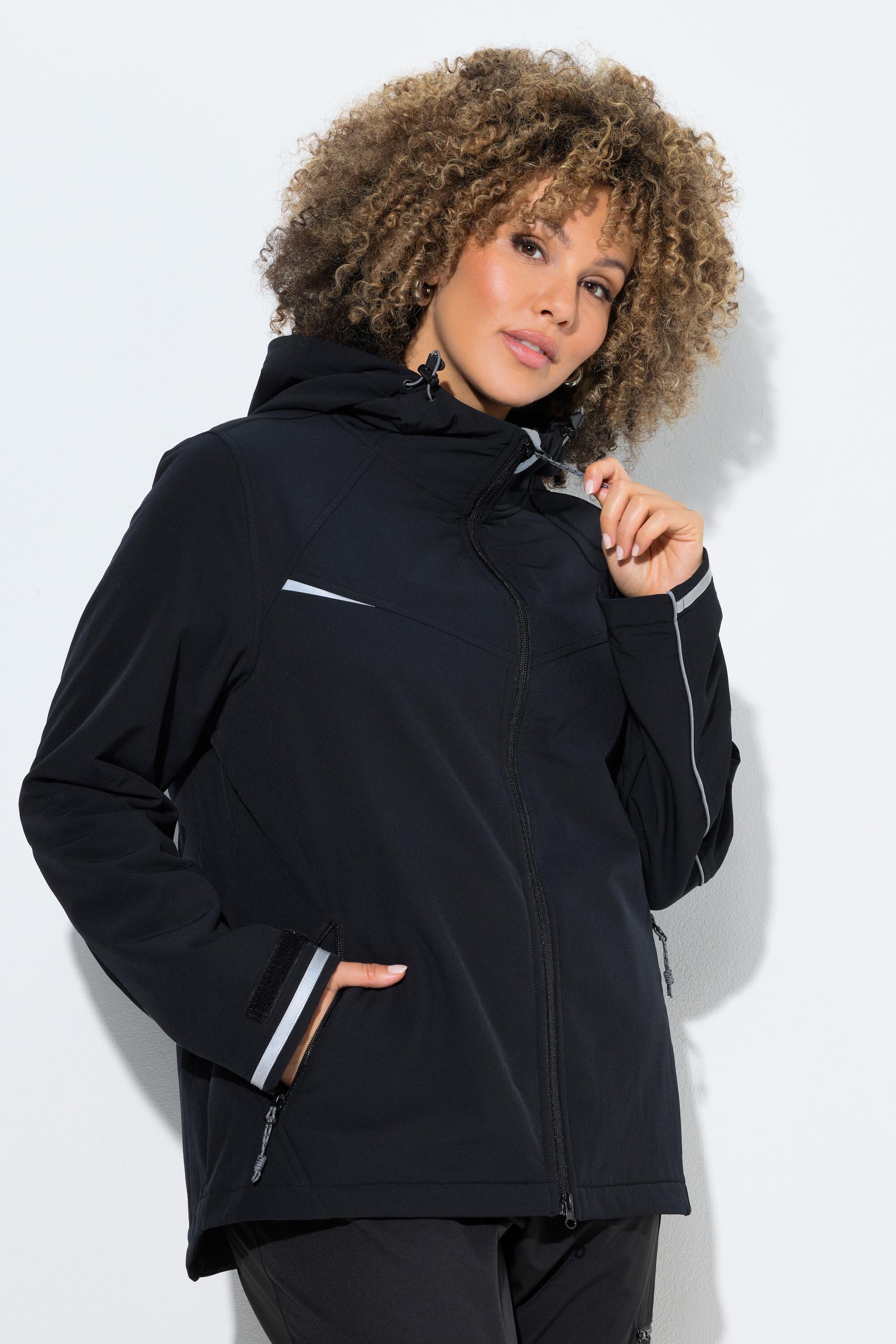 Femme Veste technique Softshell à capuche matière déperlante 7/7