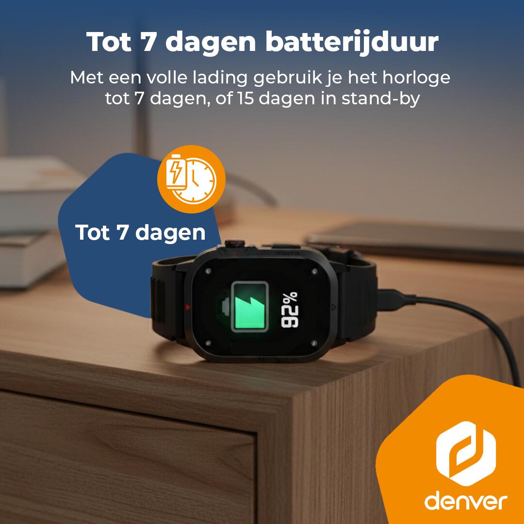 Smartwatch  - Amoled Display - 100+ Sportmodi - Hartslagmeter - SWC195B 4/7