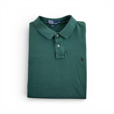 Tweedehands - korte mouw heren polo groen - zeer goede staat