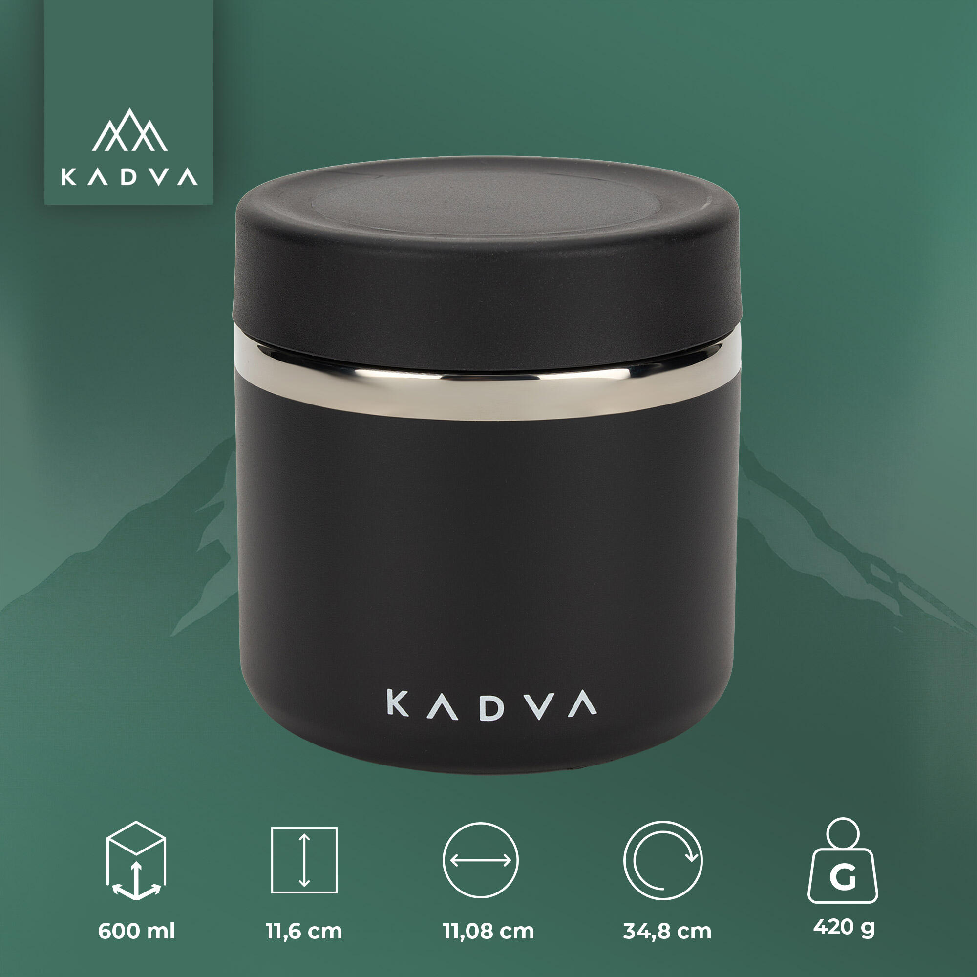 Geïsoleerde lunchcontainer KADVA Eater 600 ml 2/6