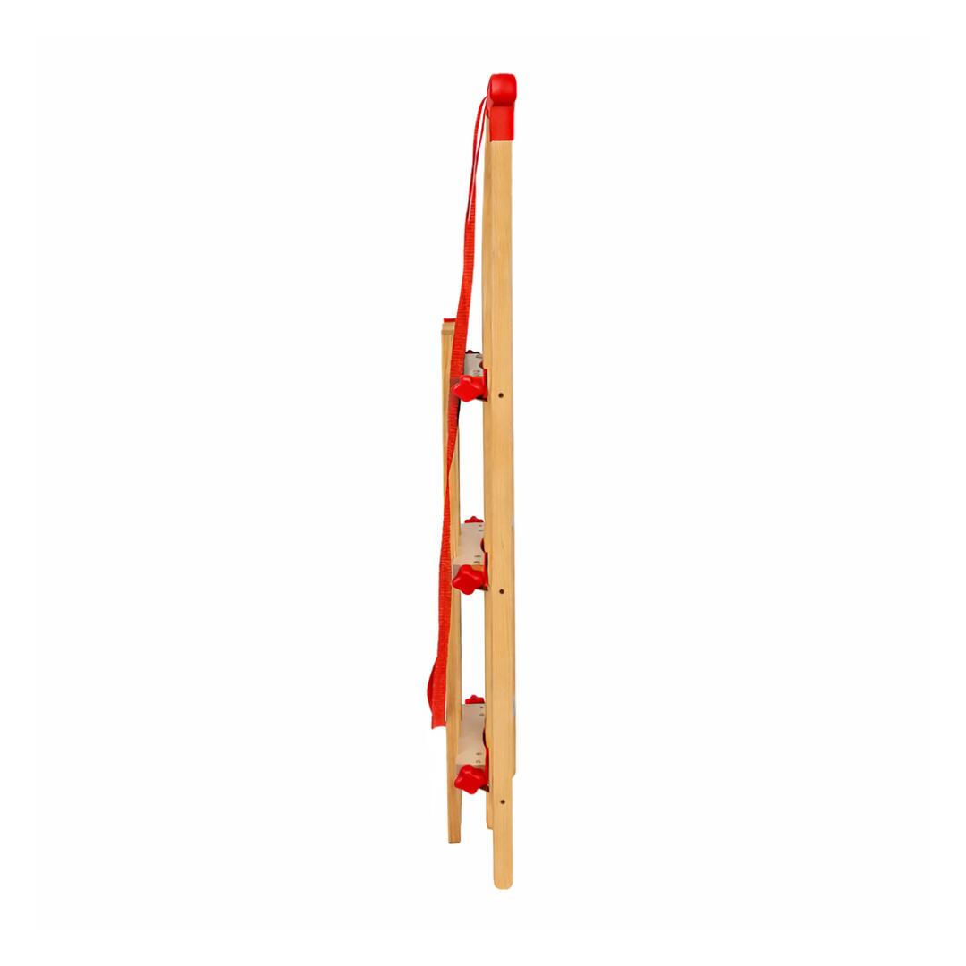 Zestaw sanki składane AD424 D110 cm + oparcie AD303 czerwone 4/5