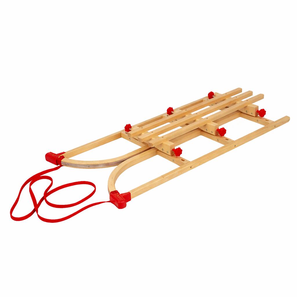 Zestaw sanki składane AD424 D110 cm + oparcie AD303 czerwone 3/5