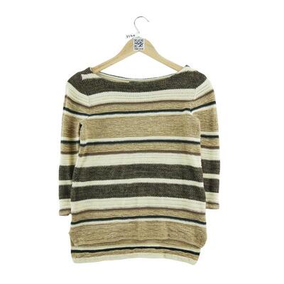 Tweedehands - dames linnen bruine trui - als nieuw