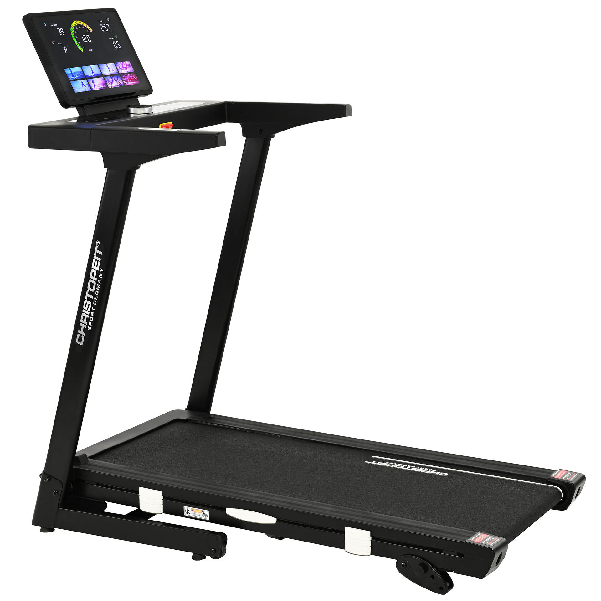 Christopeit - Tapis De Course Pliable – Puissant, Peu Encombrant, Jusqu'à 130 Kg - Tm 4000 S - Tapis De Marche - Noir - No Size - Decathlon