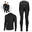 Lenjerie termică unisex 4FIZJO neagră set - tricou + pantaloni