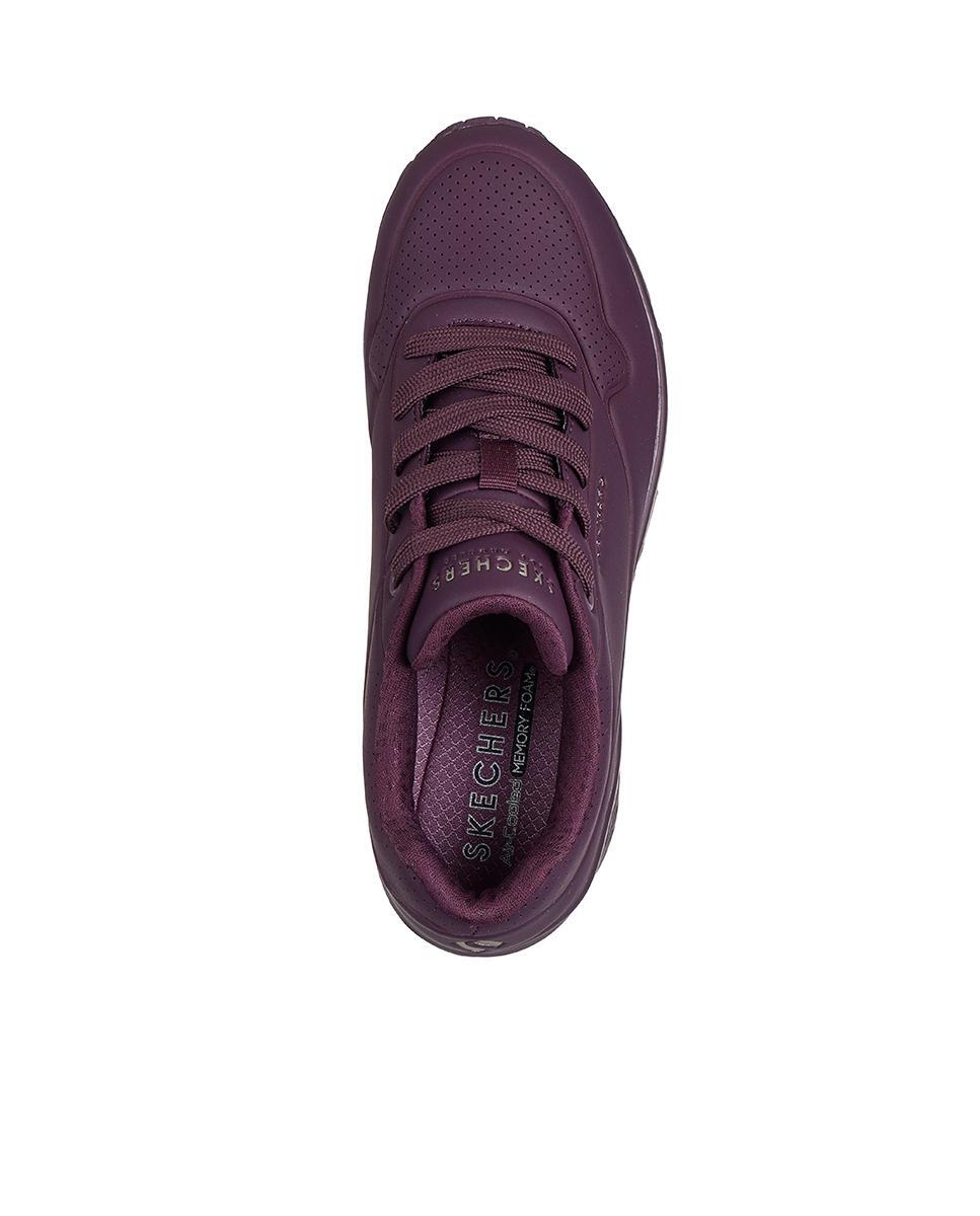 Tênis Skechers Mulher Uno - Stand On Air Bordô 3/5