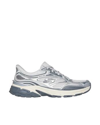 Zapatillas Skechers Mujer Stamina Sport grises y blancas