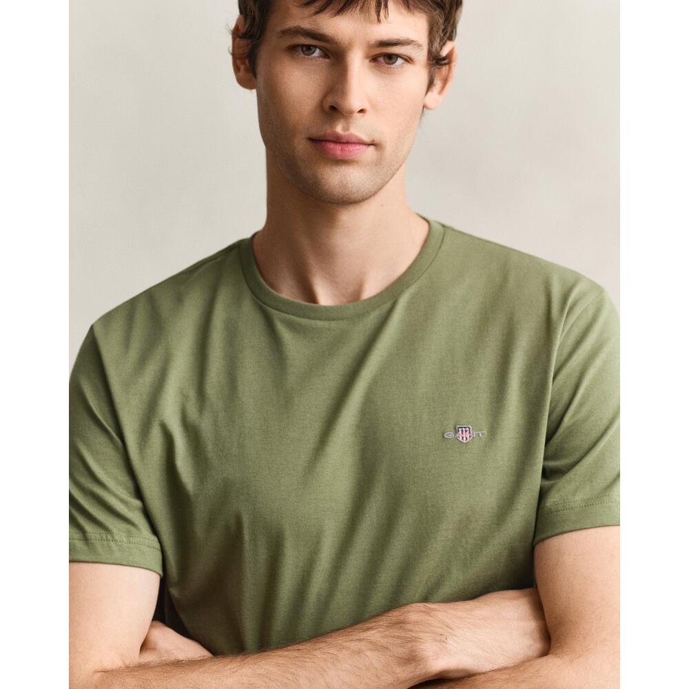 Koszulka crop top Mężczyzna GANT REG SHIELD SS T-SHIRT 3/5