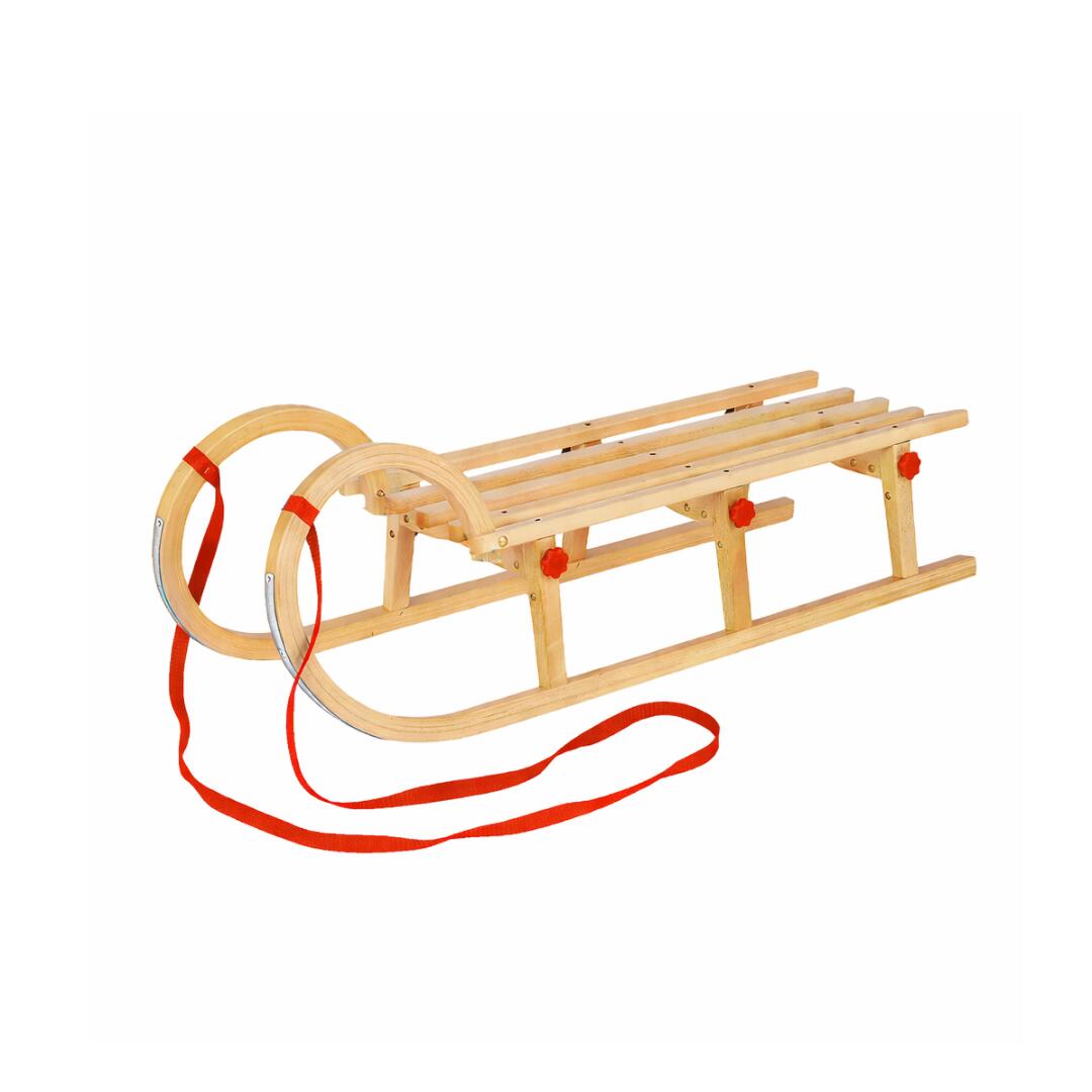 Klappbarer Holzschlitten AD423/3M 110 cm – Rot 2/5
