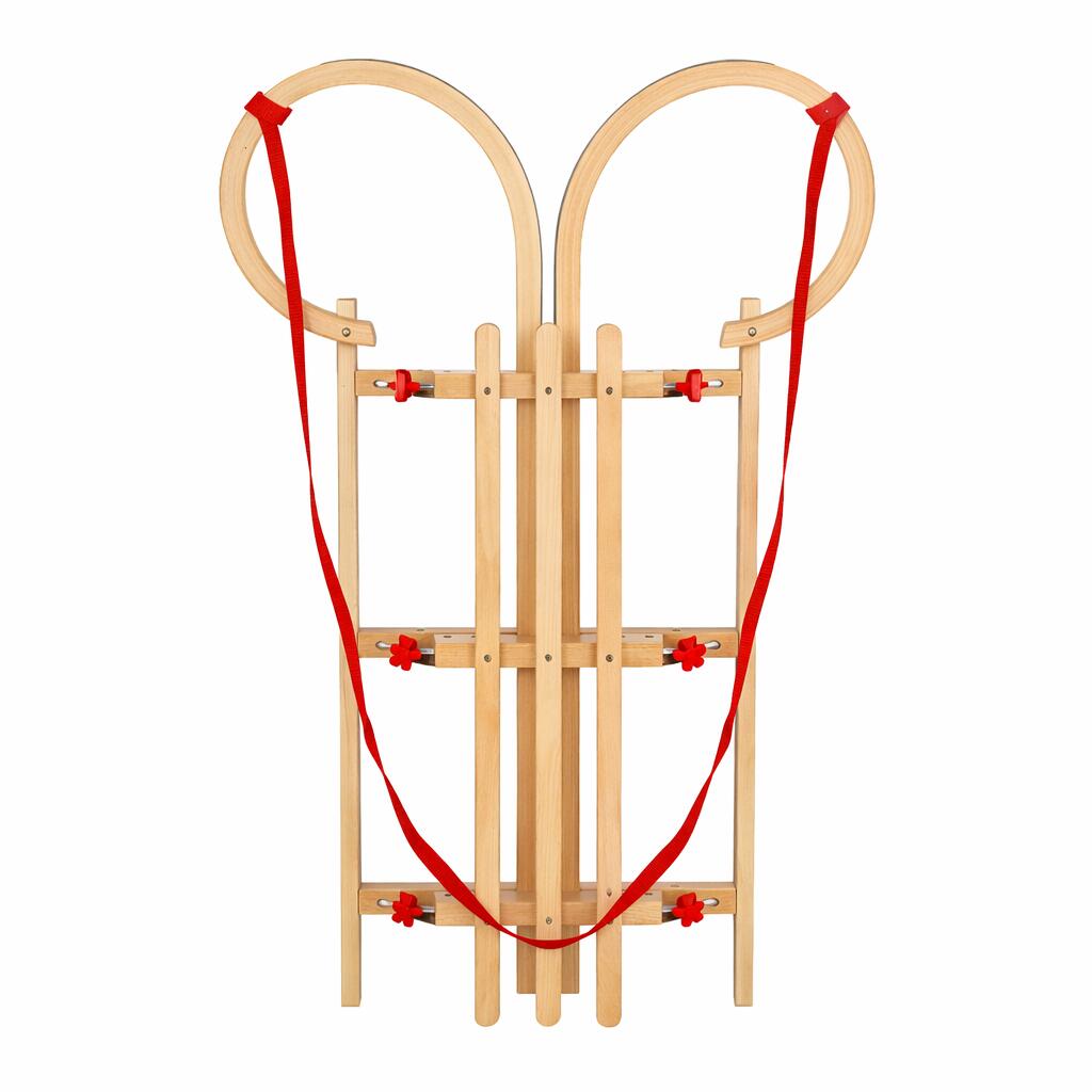 Klappbarer Holzschlitten AD423/3M 110 cm – Rot 4/5