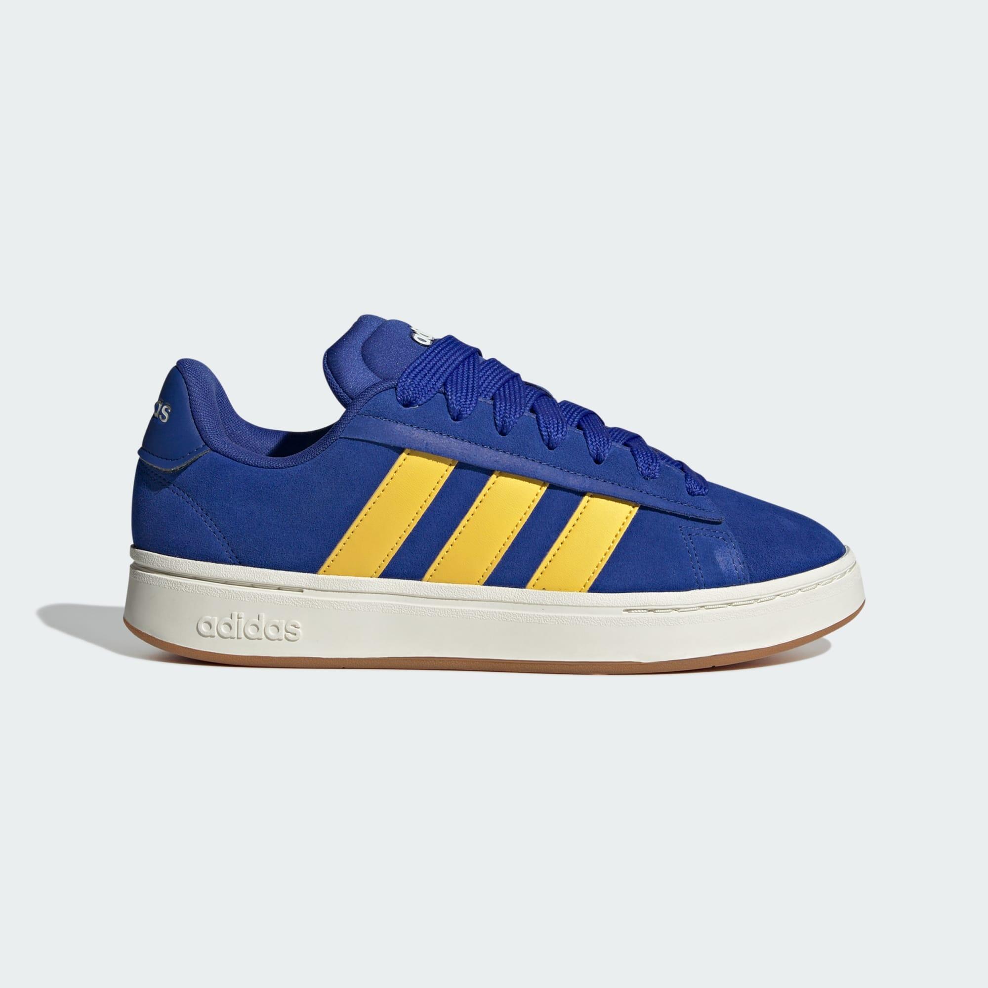 Adidas - Chaussure Grand Court Alpha - Chaussures De Sport - Blanc|bleu|jaune - Decathlon
