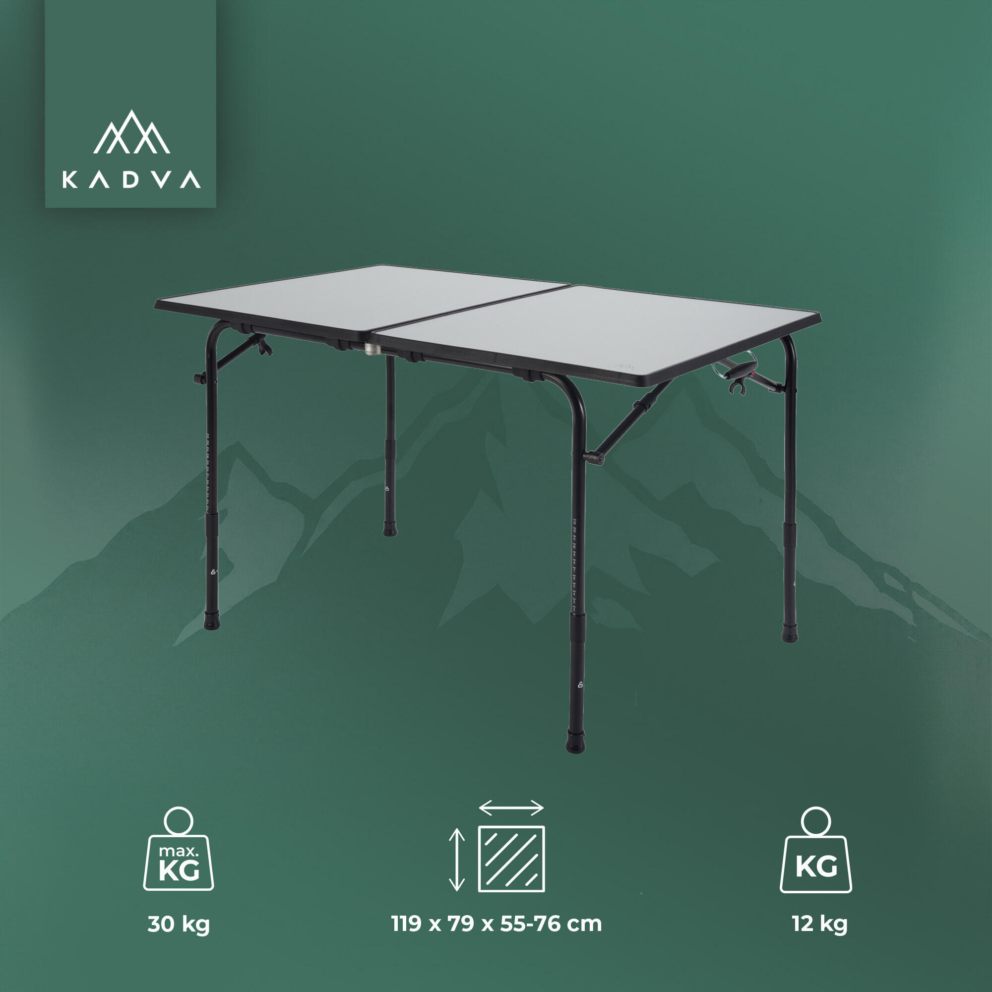 Mesa turística KADVA CAMPtable 2/7