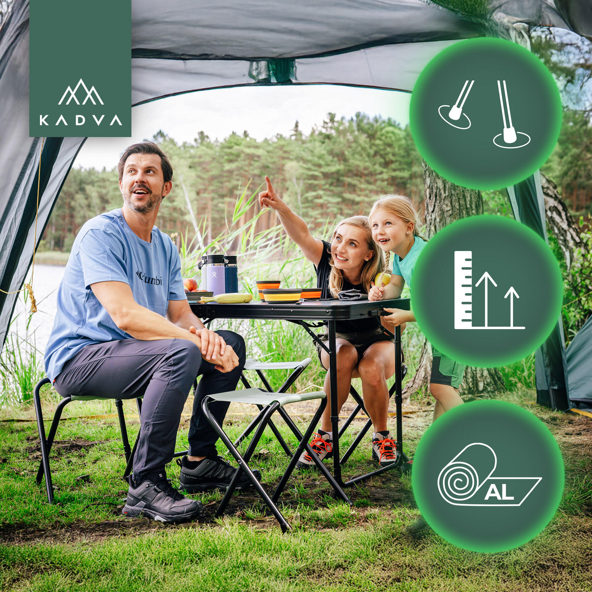KADVA CAMPensemble table touristique + chaises 3/6