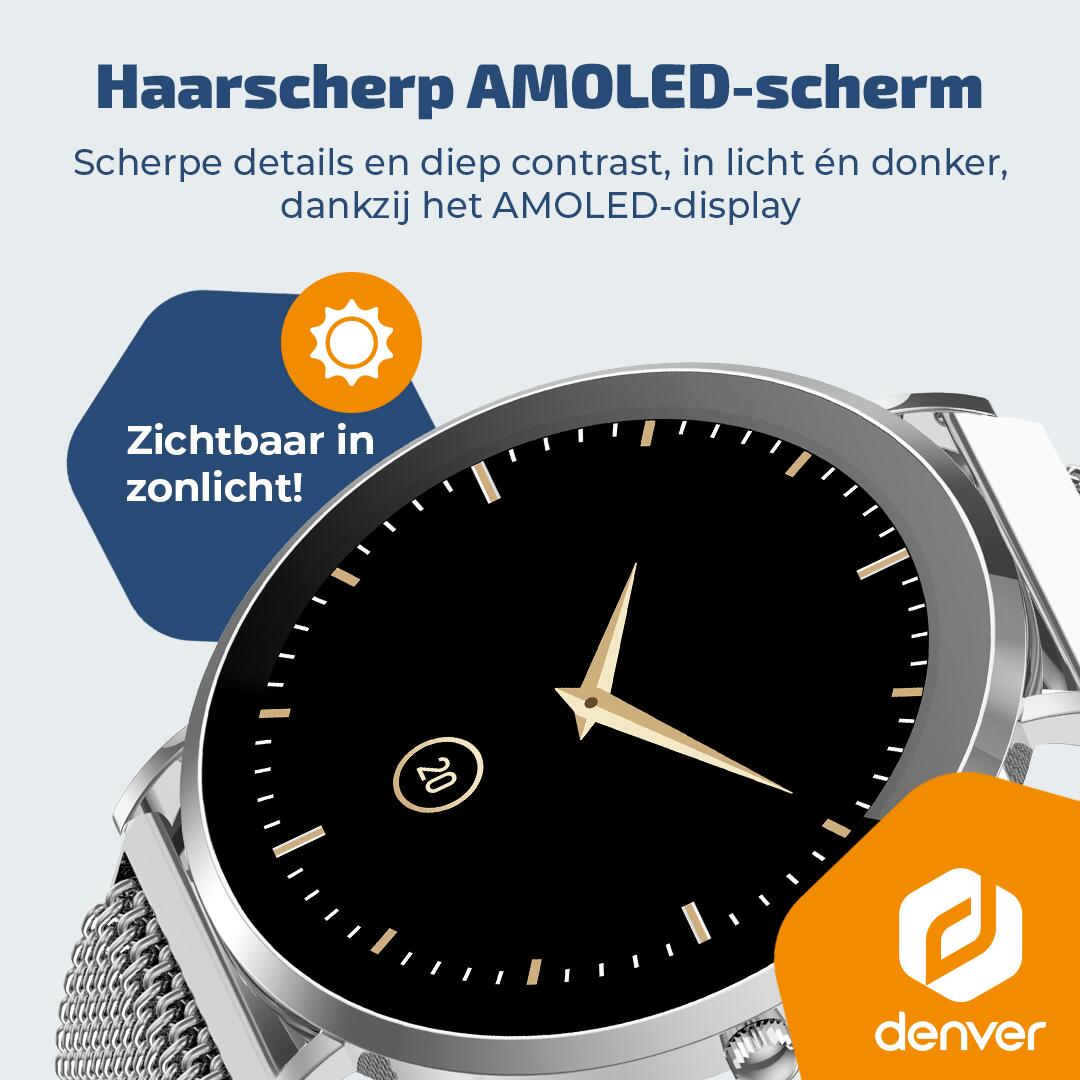 Smartwatch - Écran Amoled - 100+ modes sport - Cardiofréquencemètre - SWC394S 2/7