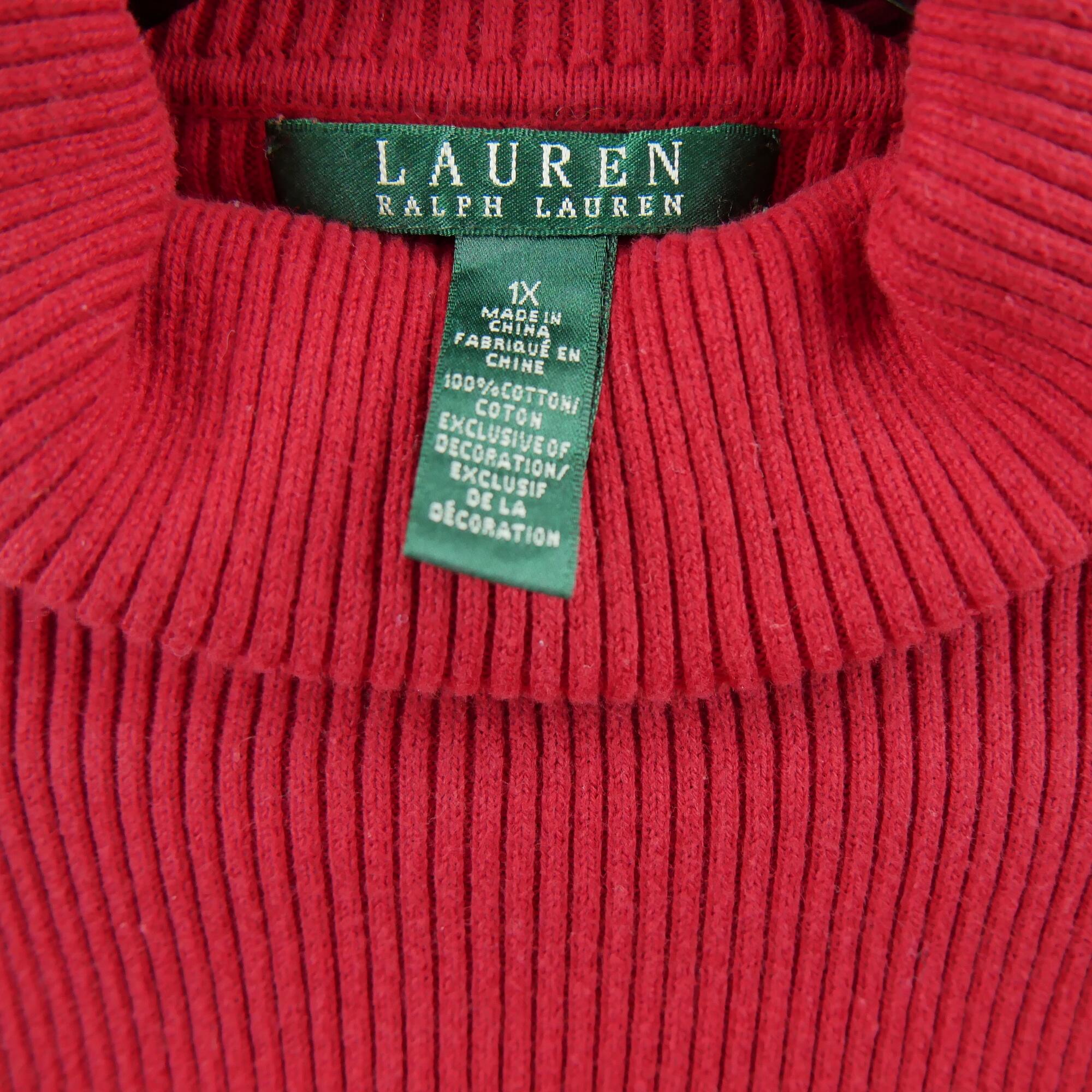 Reconditionné - Pull Femme col roulé Rouge - Excellent 5/5